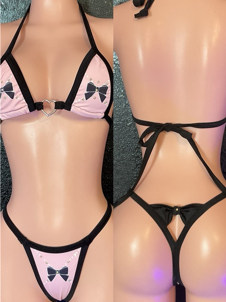 Bow g string bikini