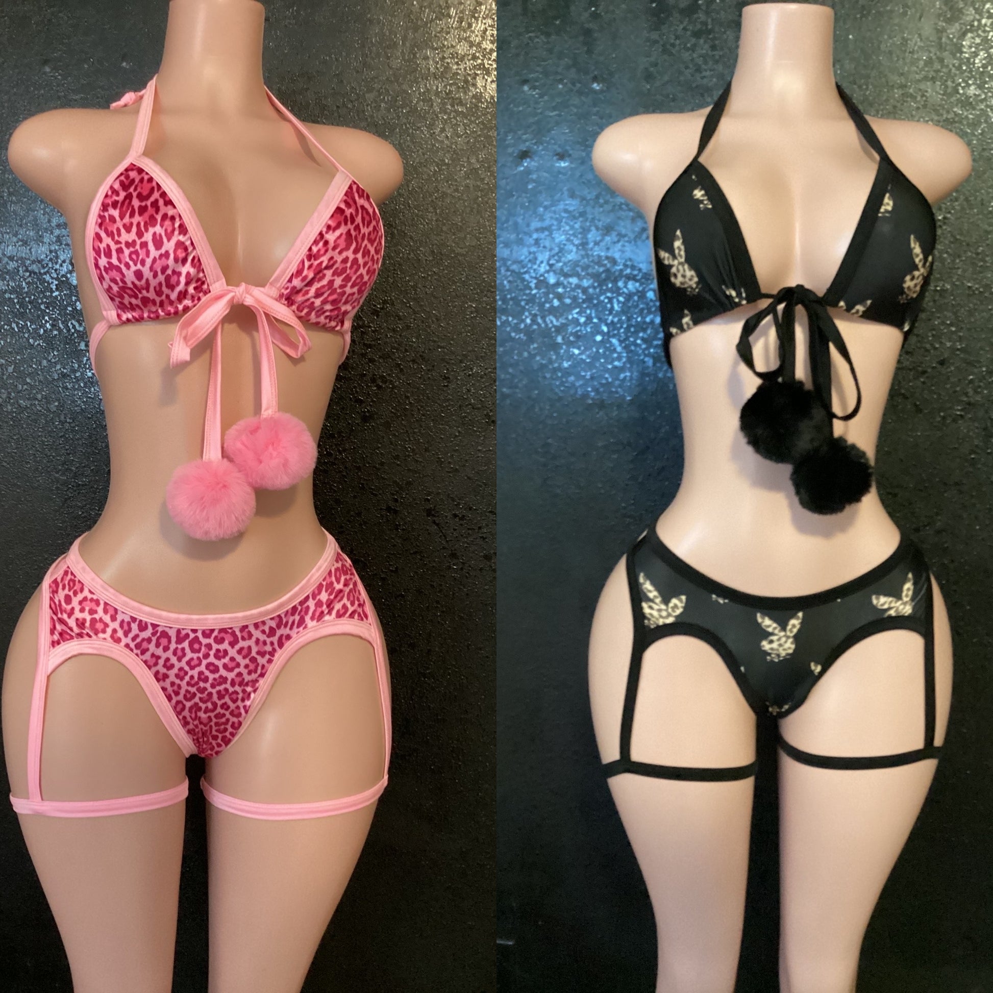Thong garter set