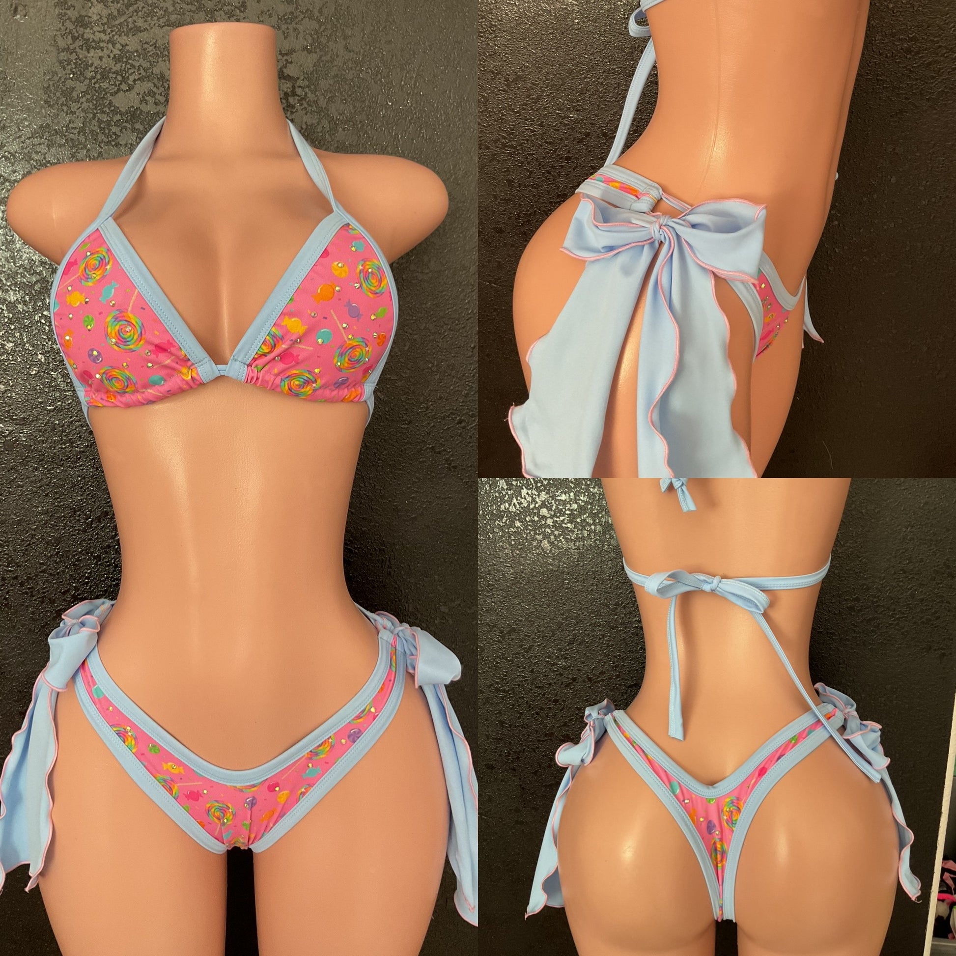 Candy collection bow thong
