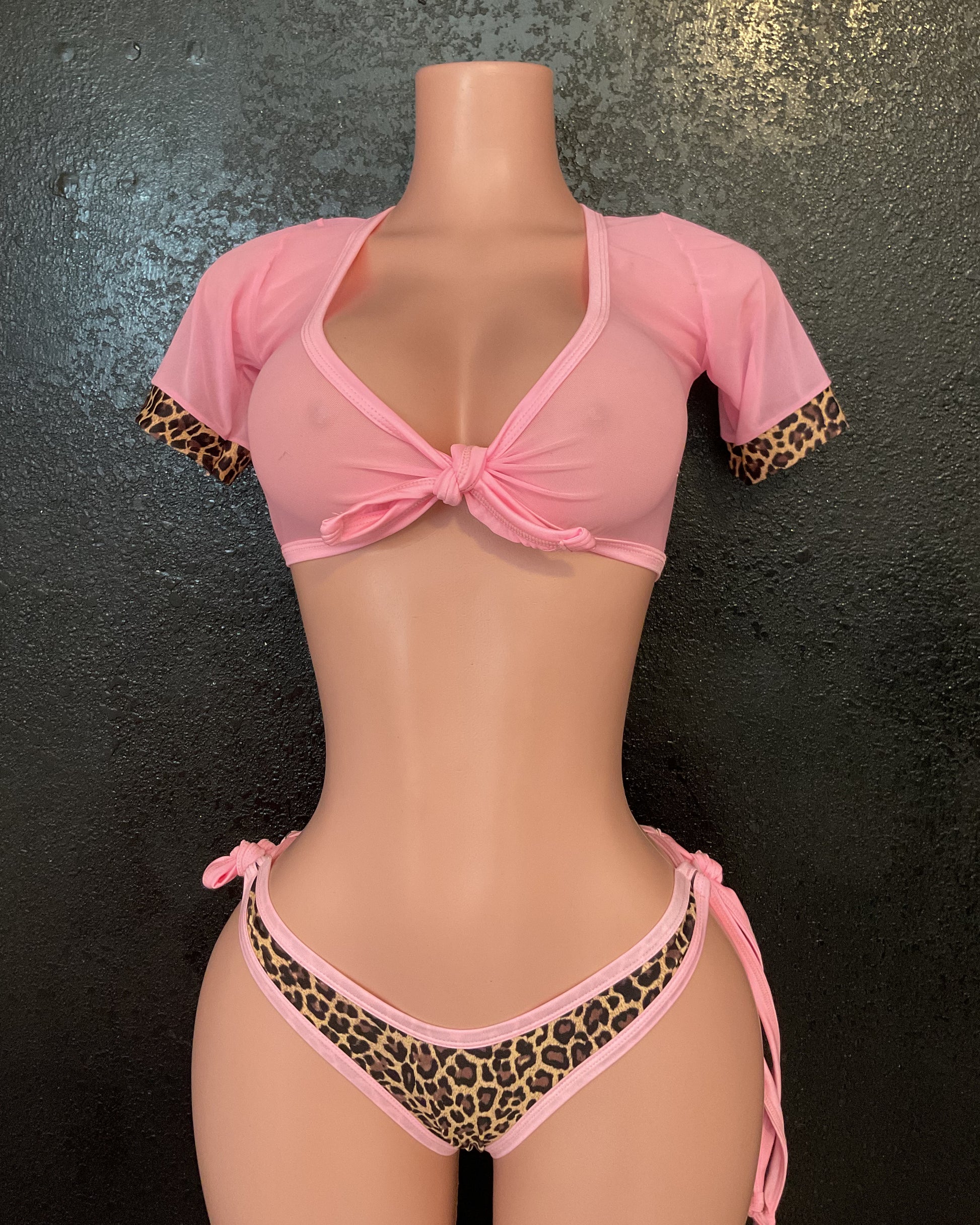 Tie top and thong set