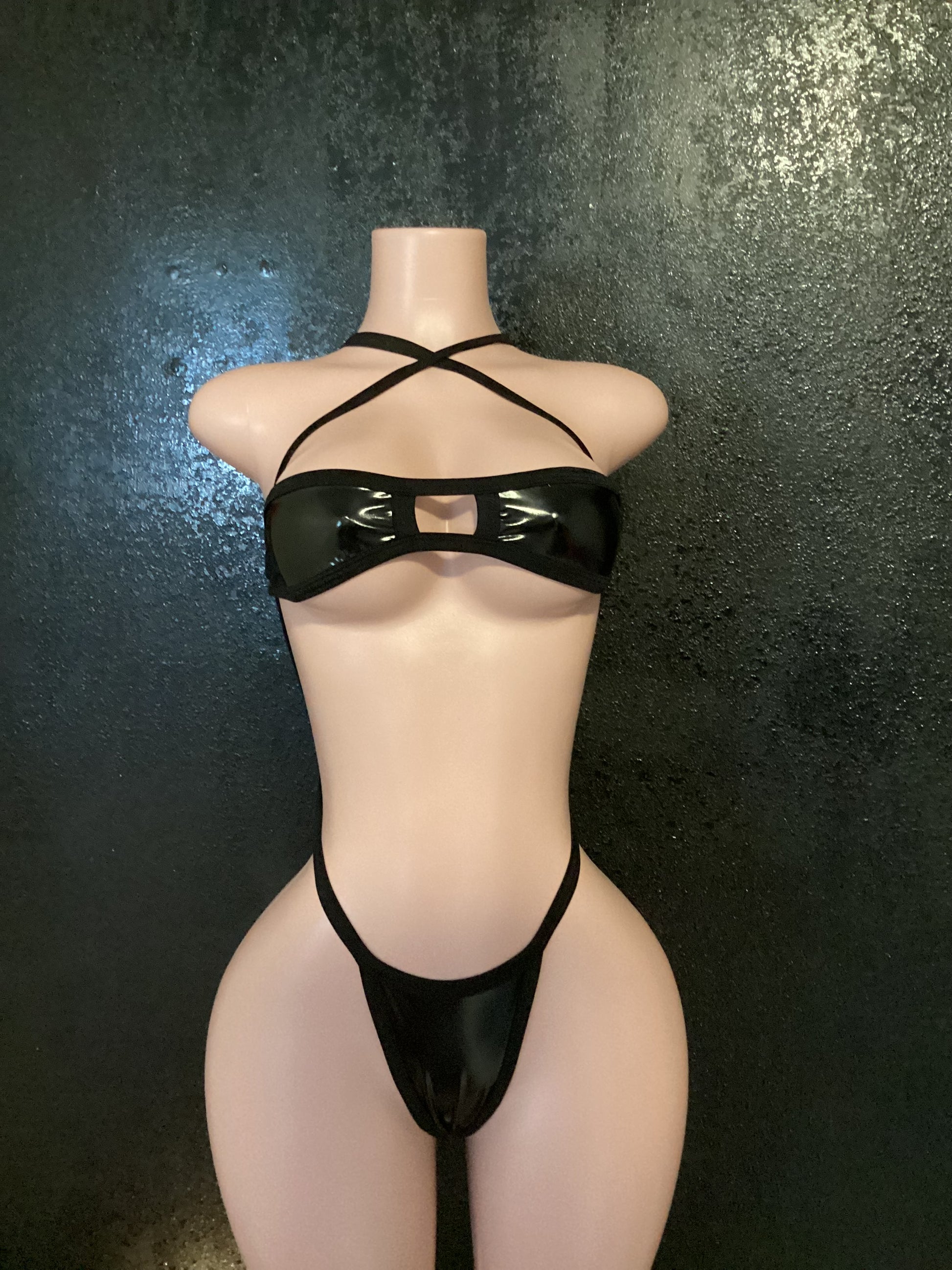 PVC micro tube and suspender thong