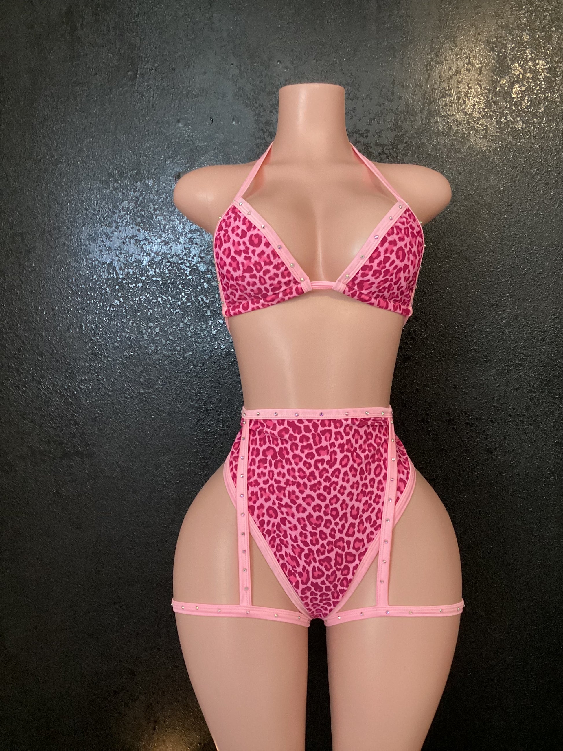 High waist garter set