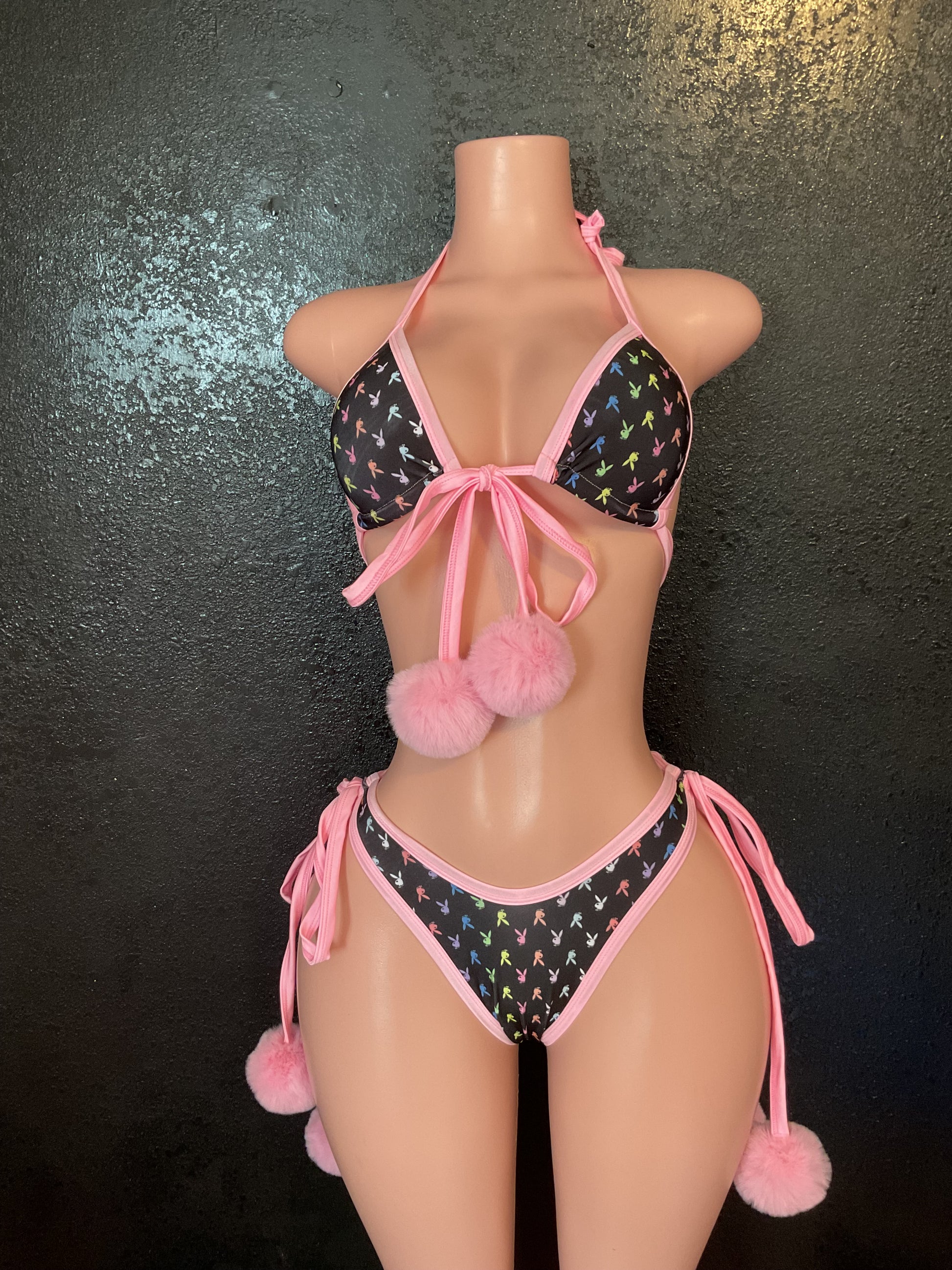 Pom Pom thong bikini