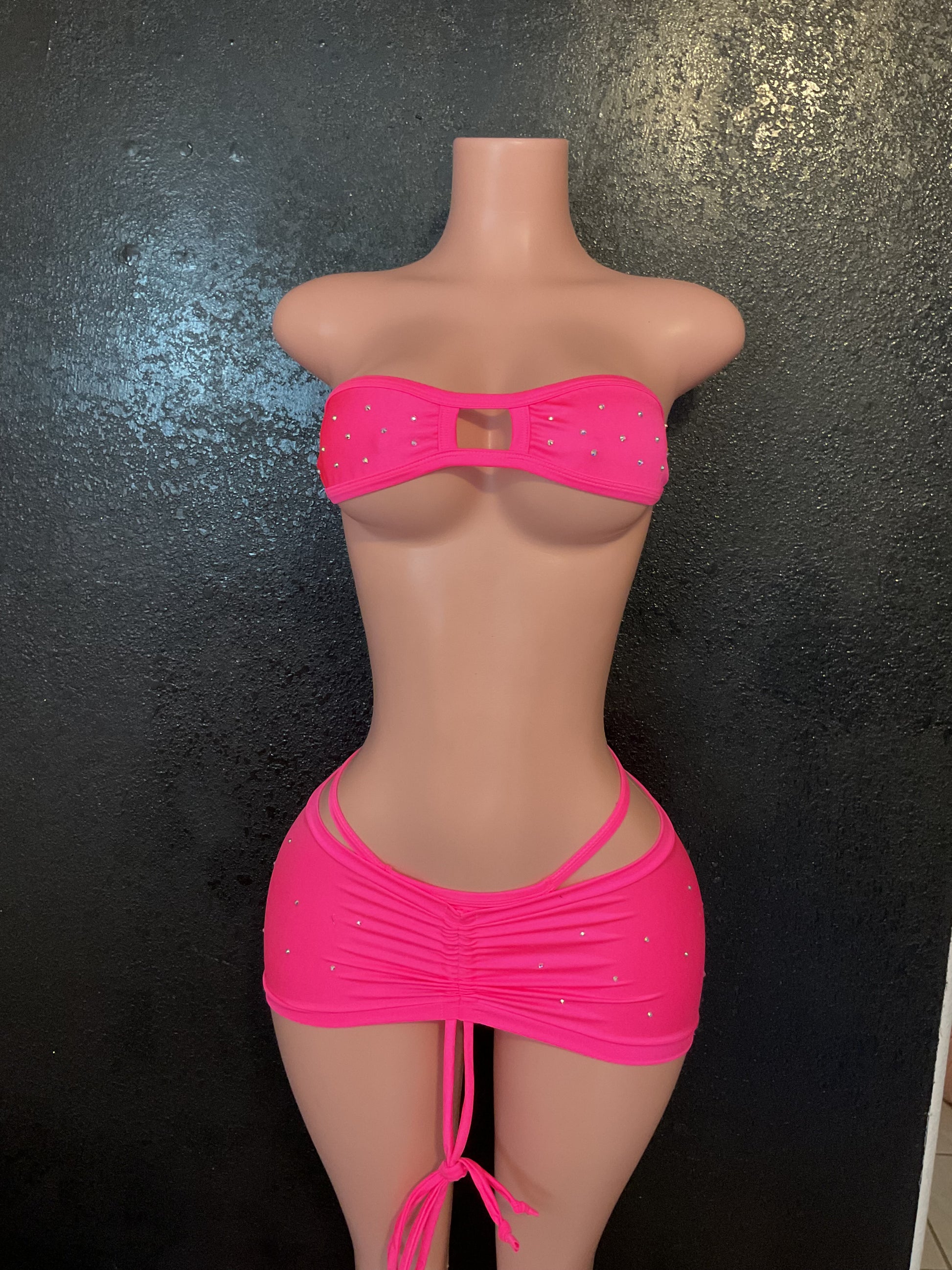 Bikini and skirt set