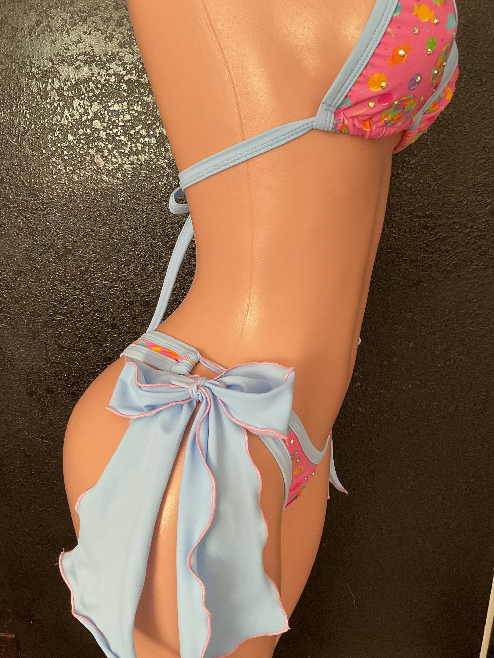 Candy collection bow thong