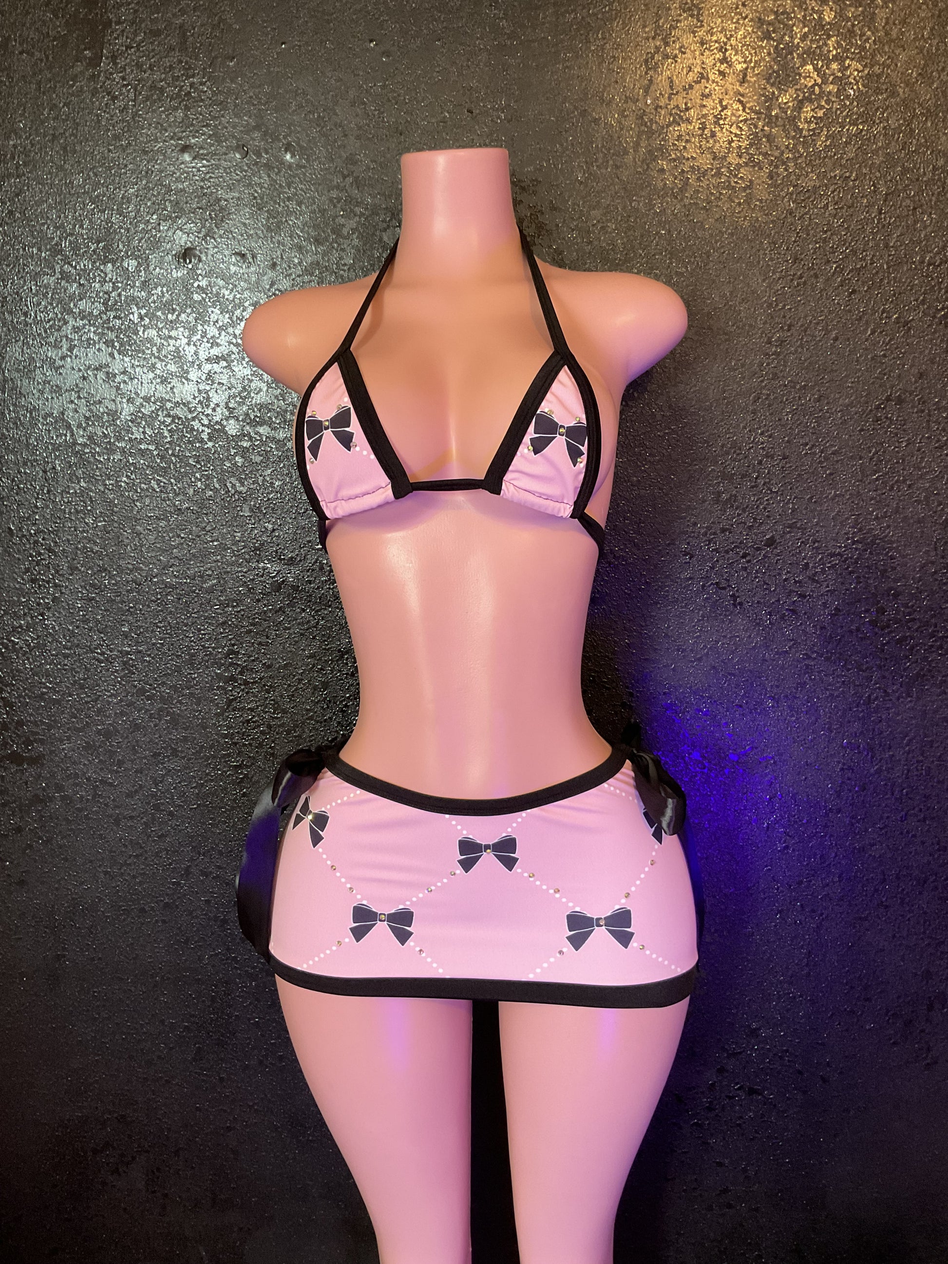 Bow skirt set