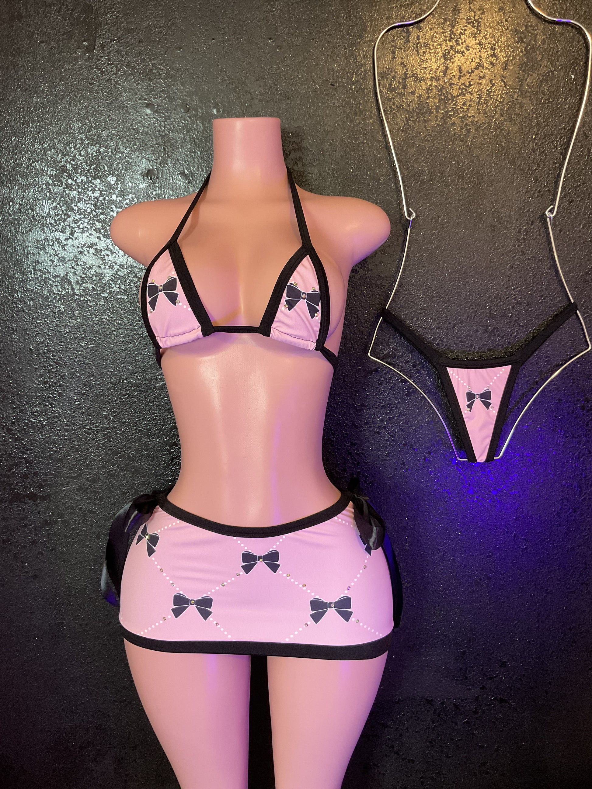 Bow skirt set