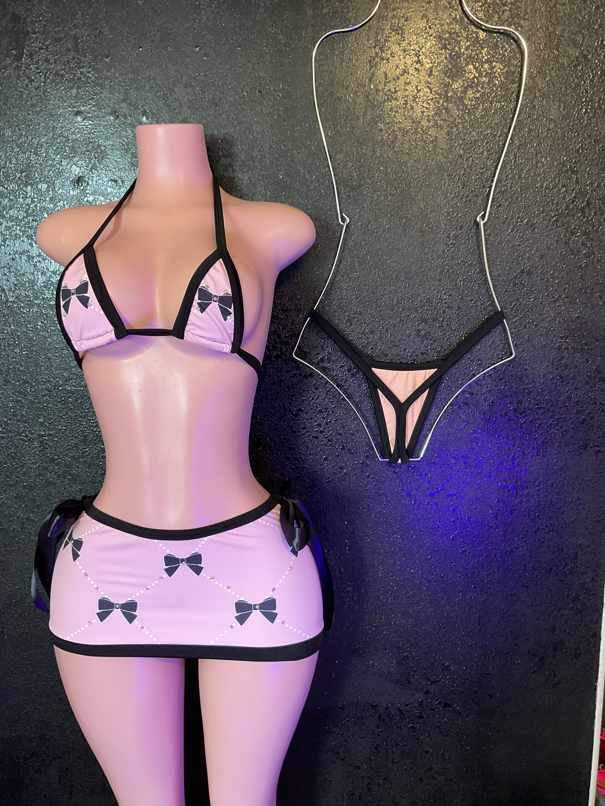 Bow skirt set
