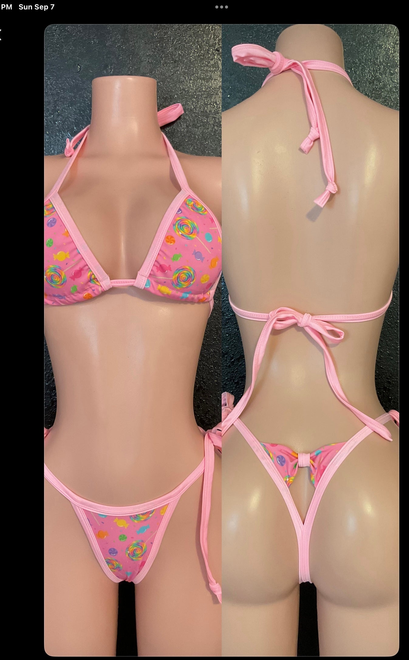 Bow bikini candy collection