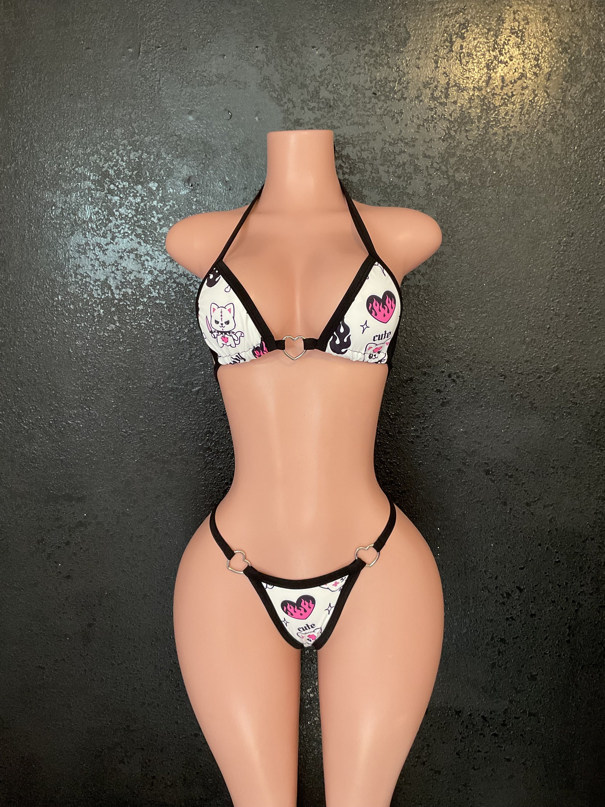 Bow bikini heart