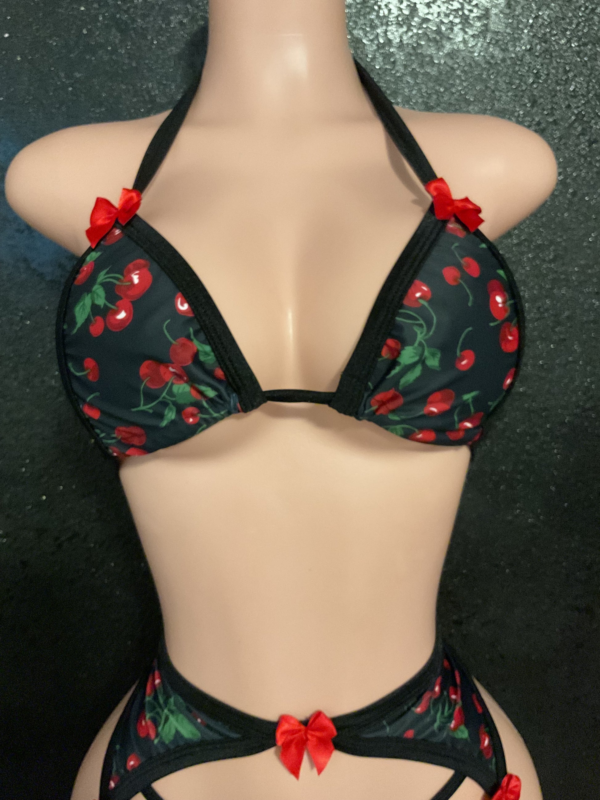 Cherry garter  set