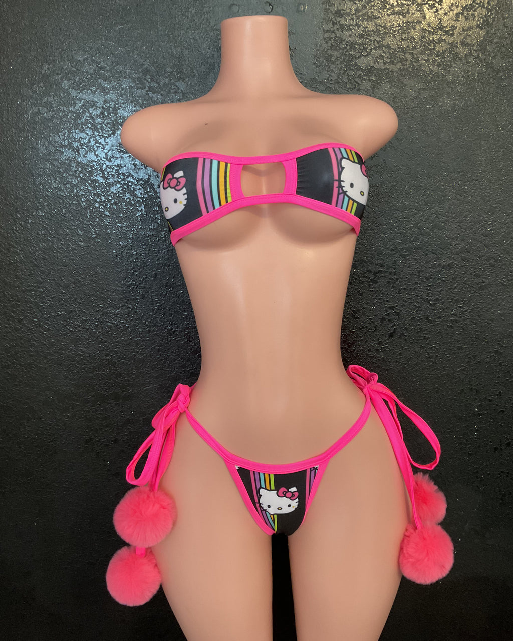Pom Pom thong bikini