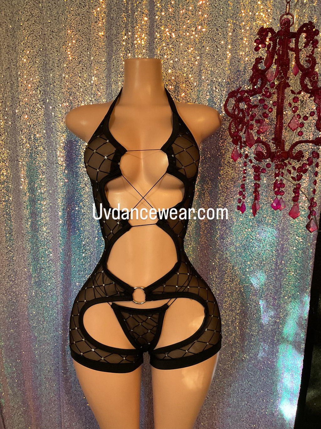 Mesh chaps cut out