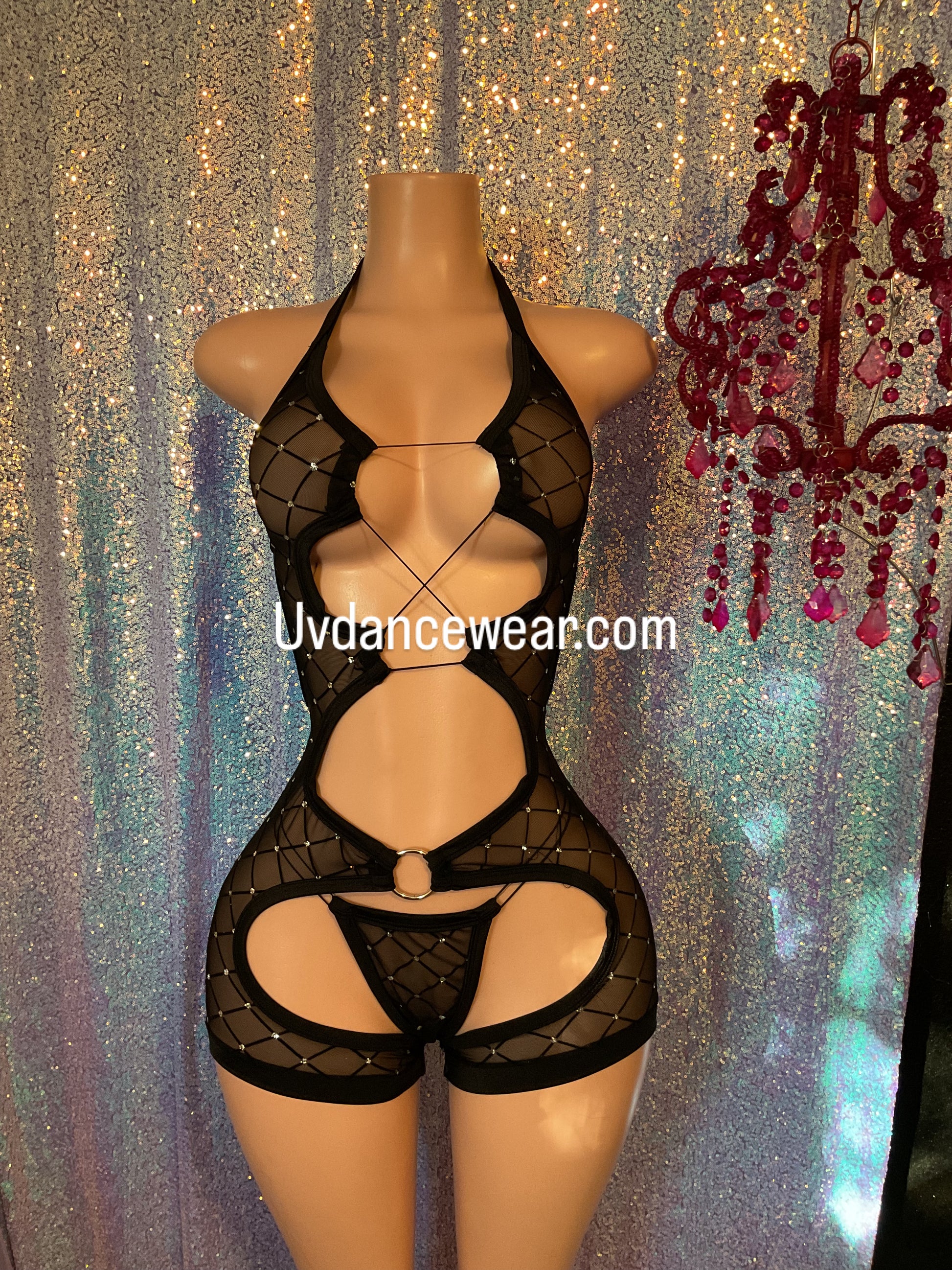 Mesh chaps cut out