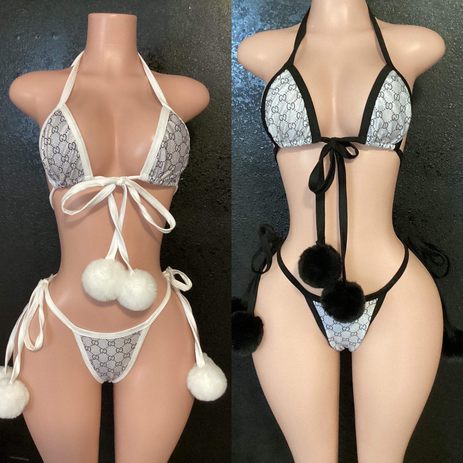 Pom Pom g string bikini