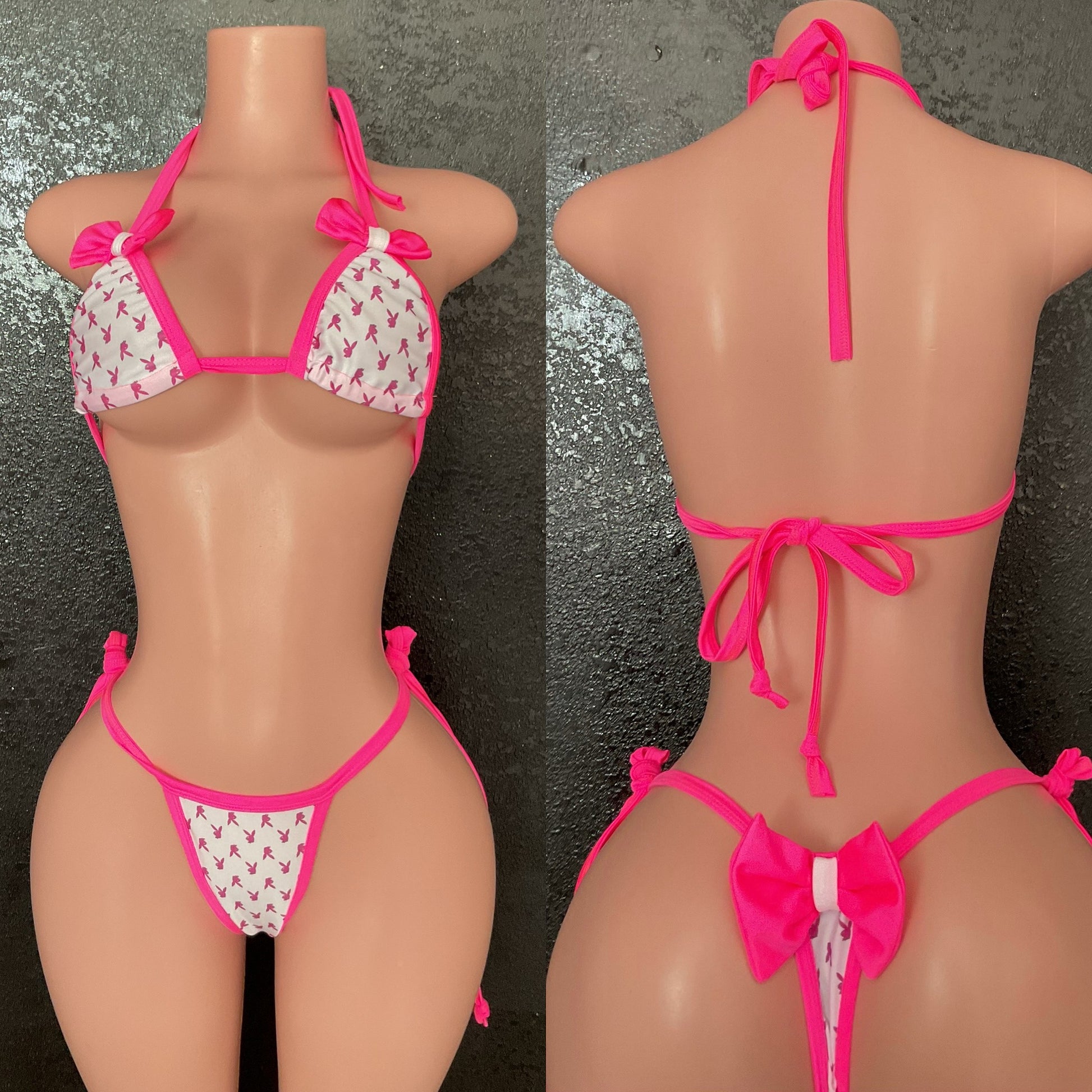 Bunny bow thong