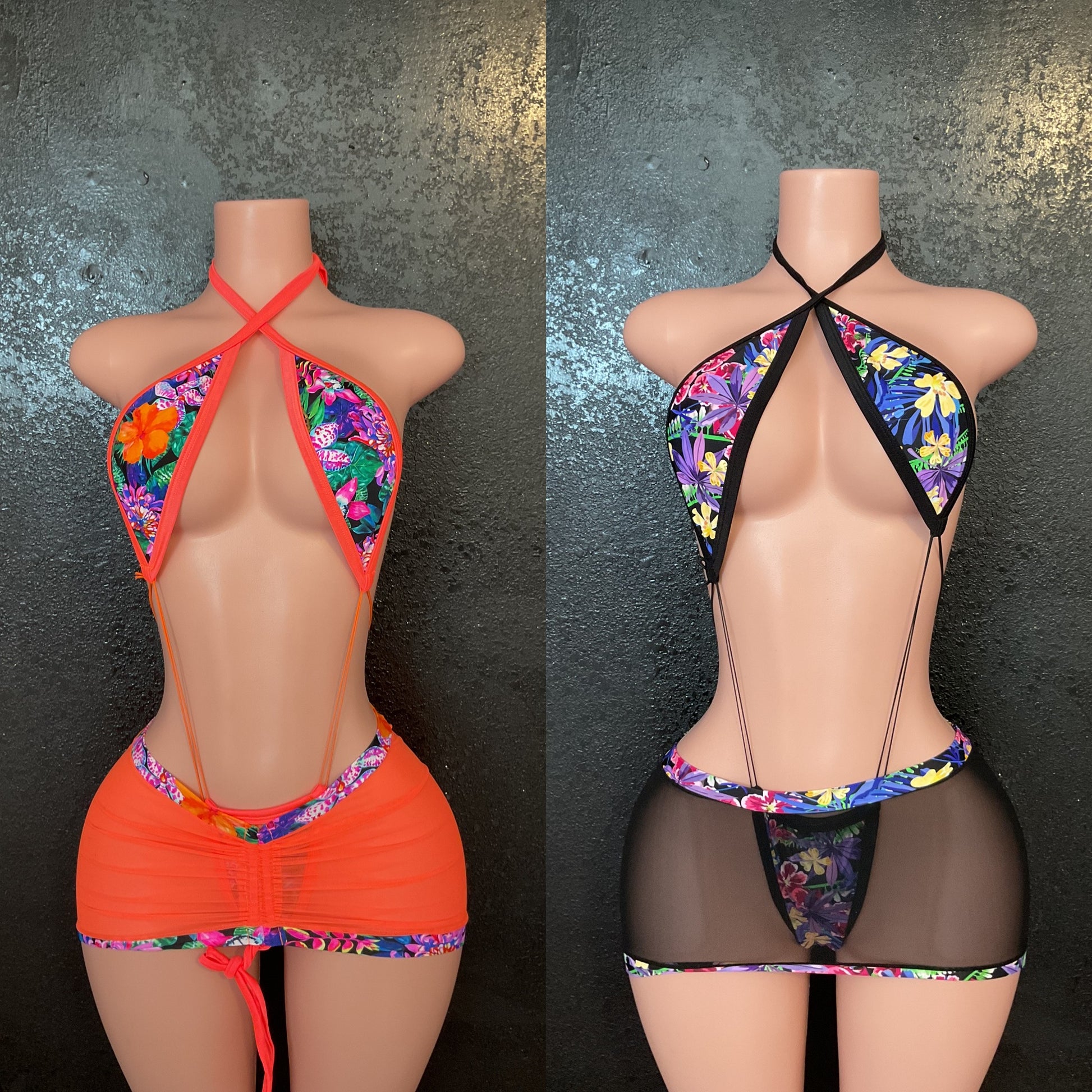 Tropical skirt and sling set