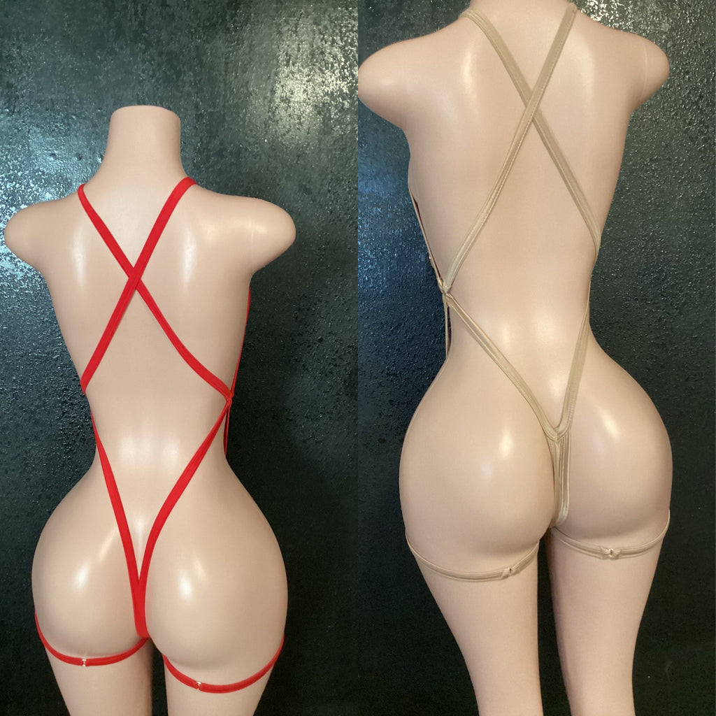 Sling one piece attached garters