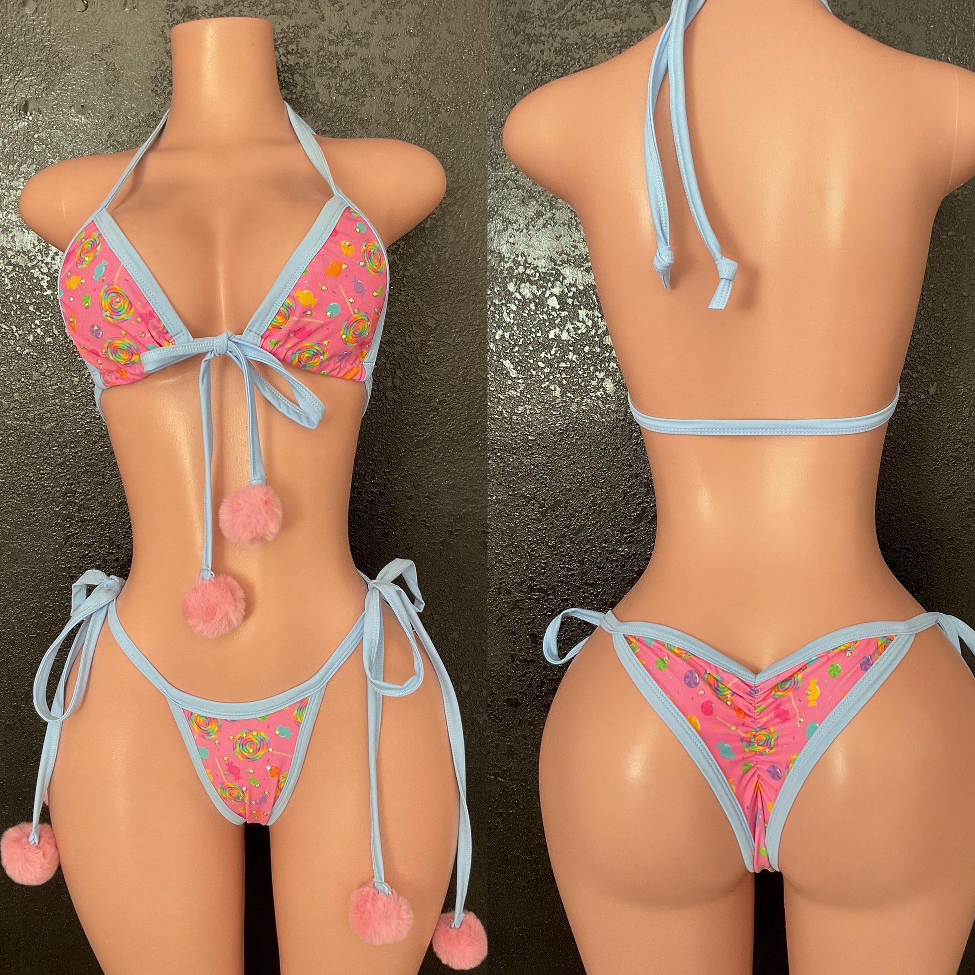 Micro scrunch butt set Pom Pom candy collection