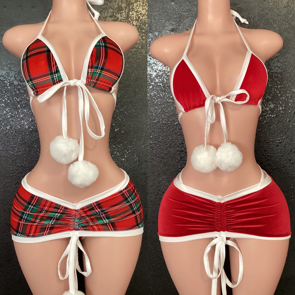 Christmas holiday skirt set