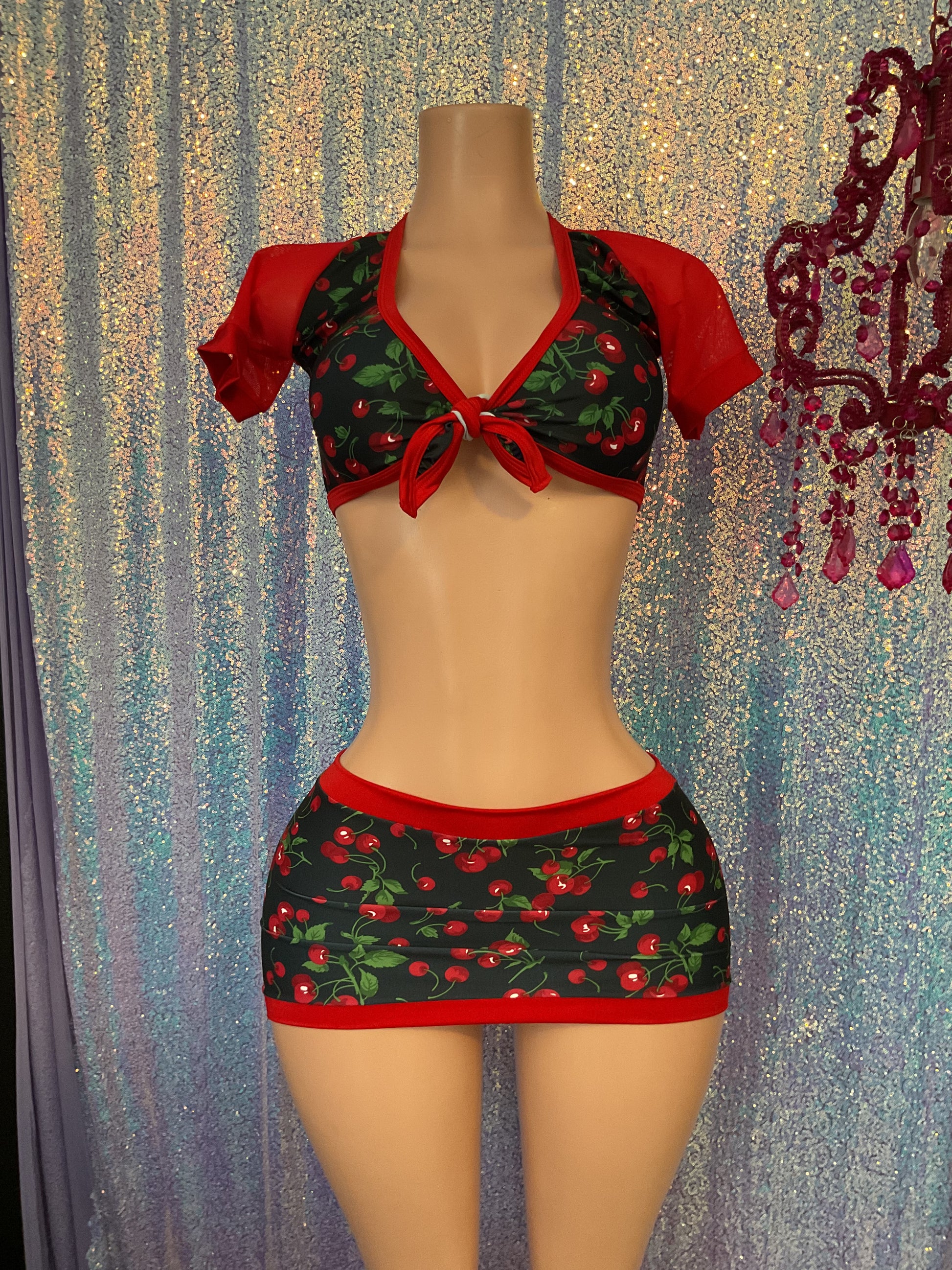 Cherry skirt set