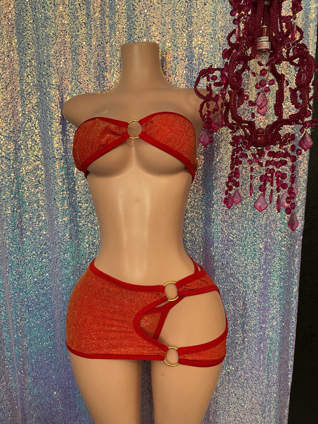Shimmer skirt set