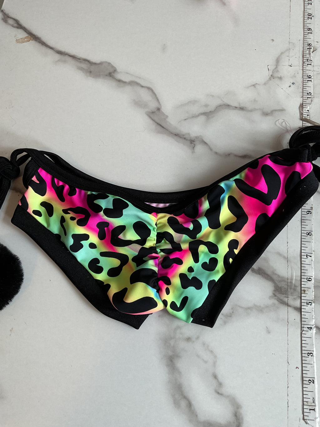 Neon animal thong or booty shorts set