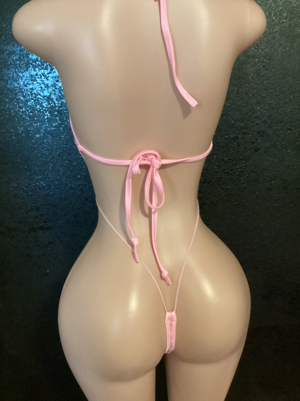 Sequin mesh lace up sling