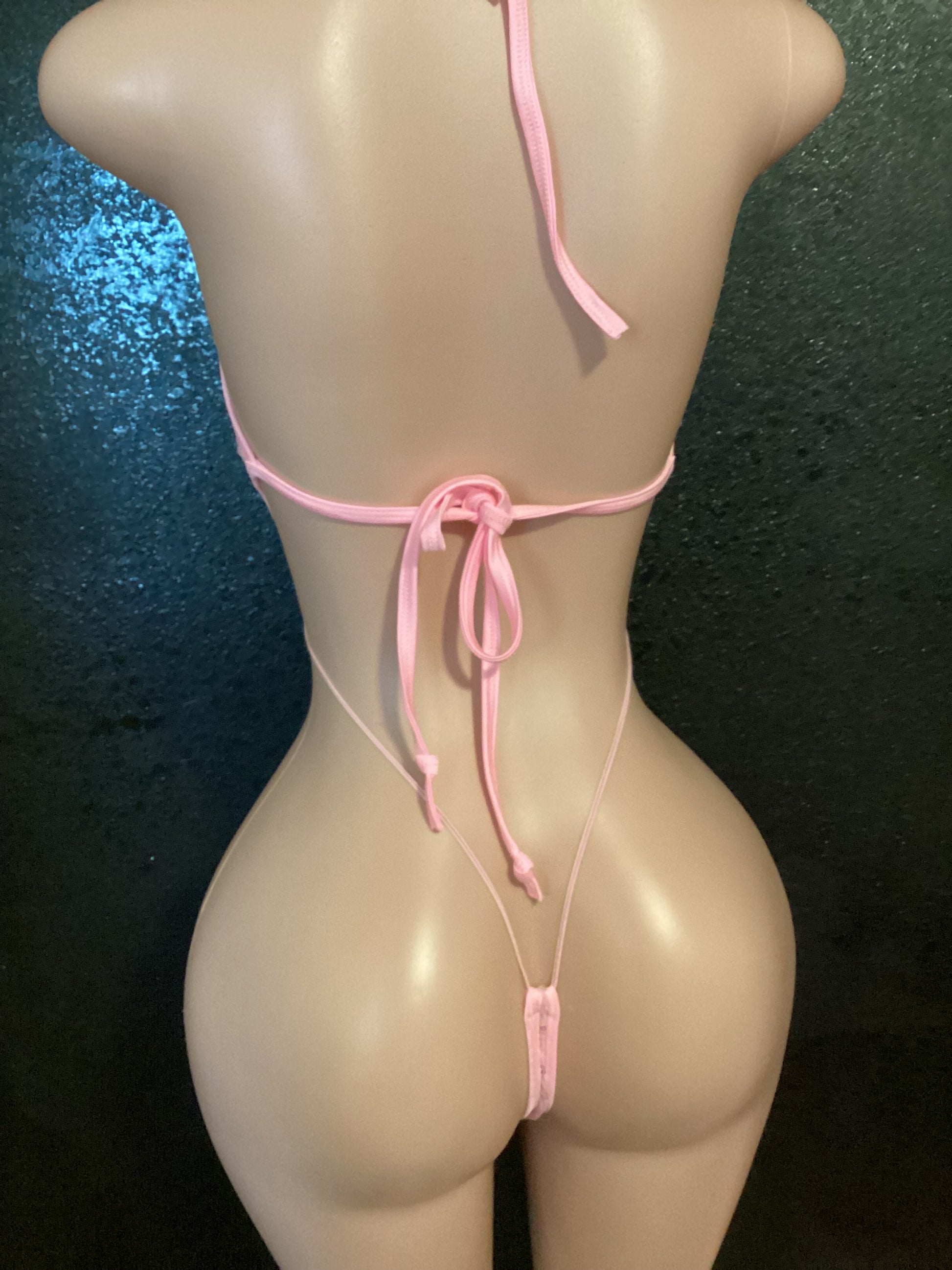 Sequin mesh lace up sling