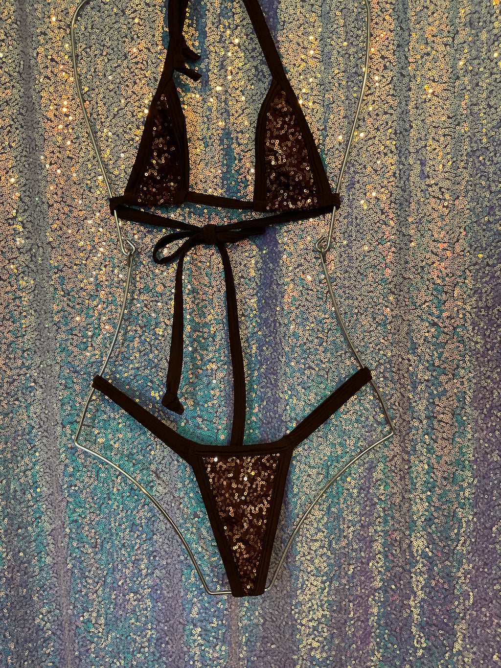 Micro sequin bikini
