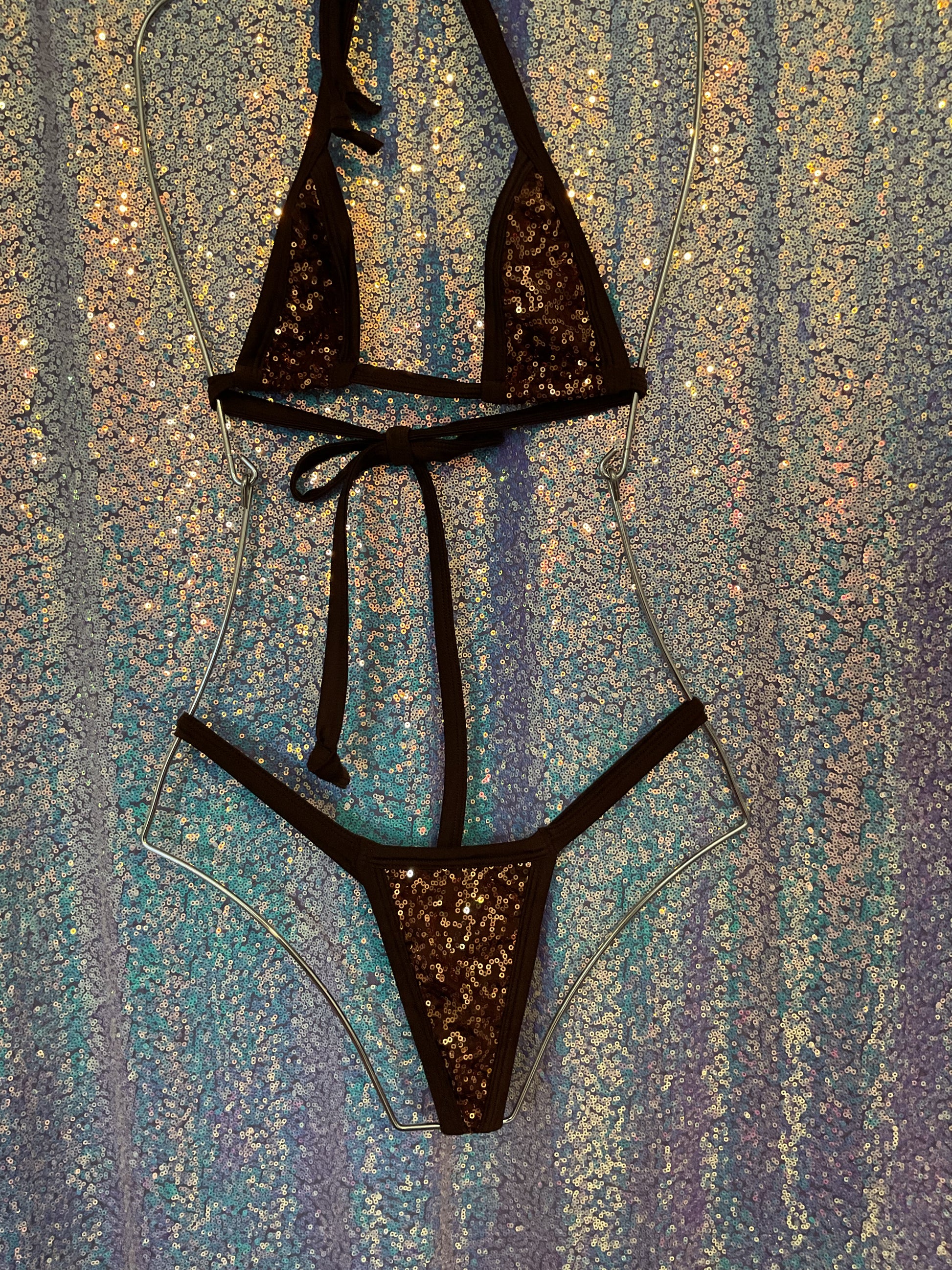 Micro sequin bikini