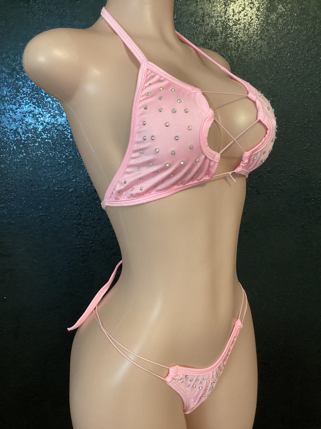 Lace up top and thong