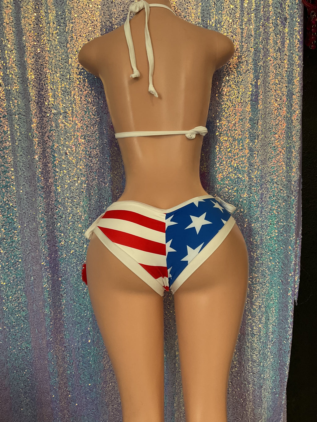 Stars and Stripes booty shorts set