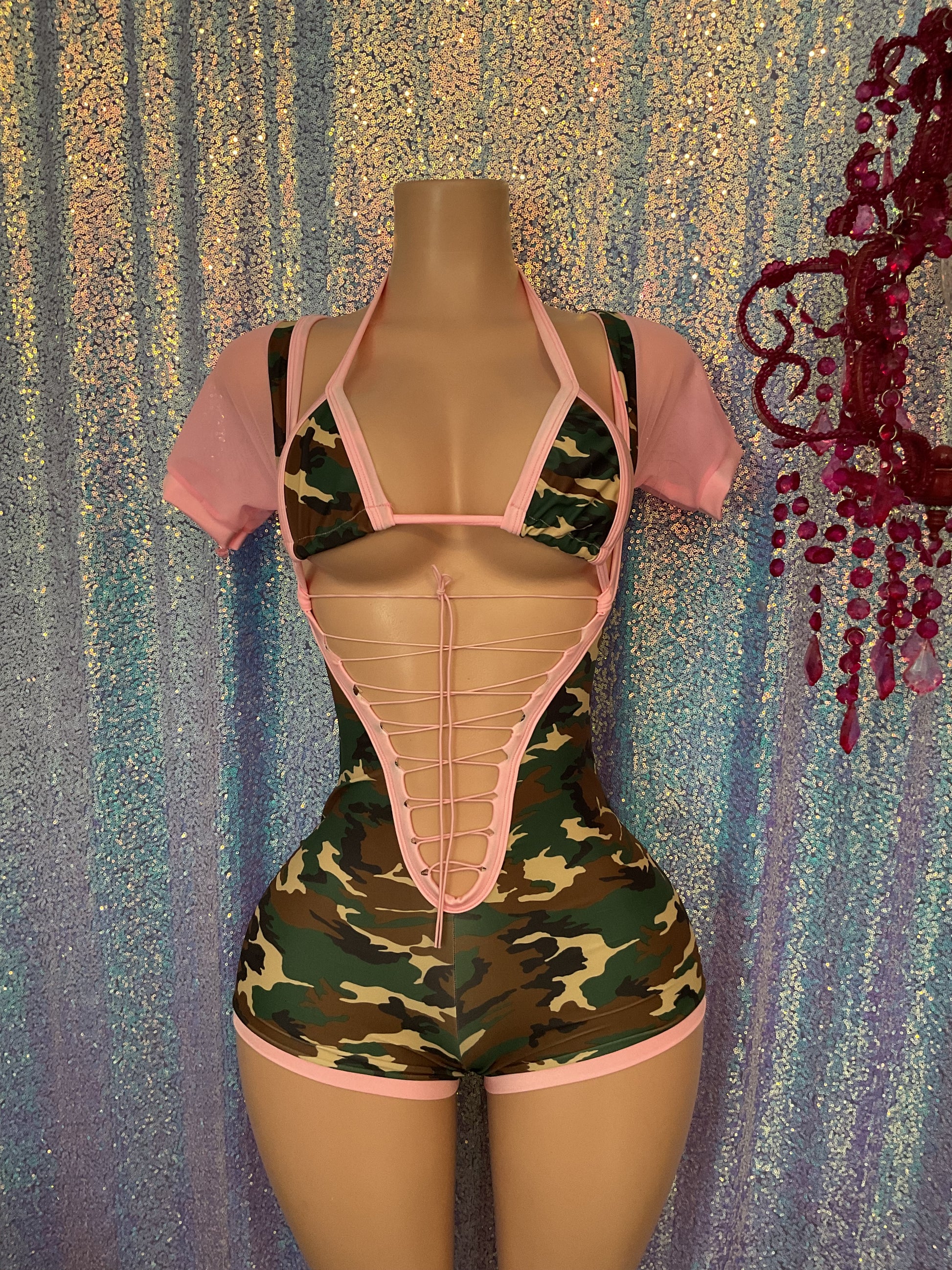 Booty shorts one piece