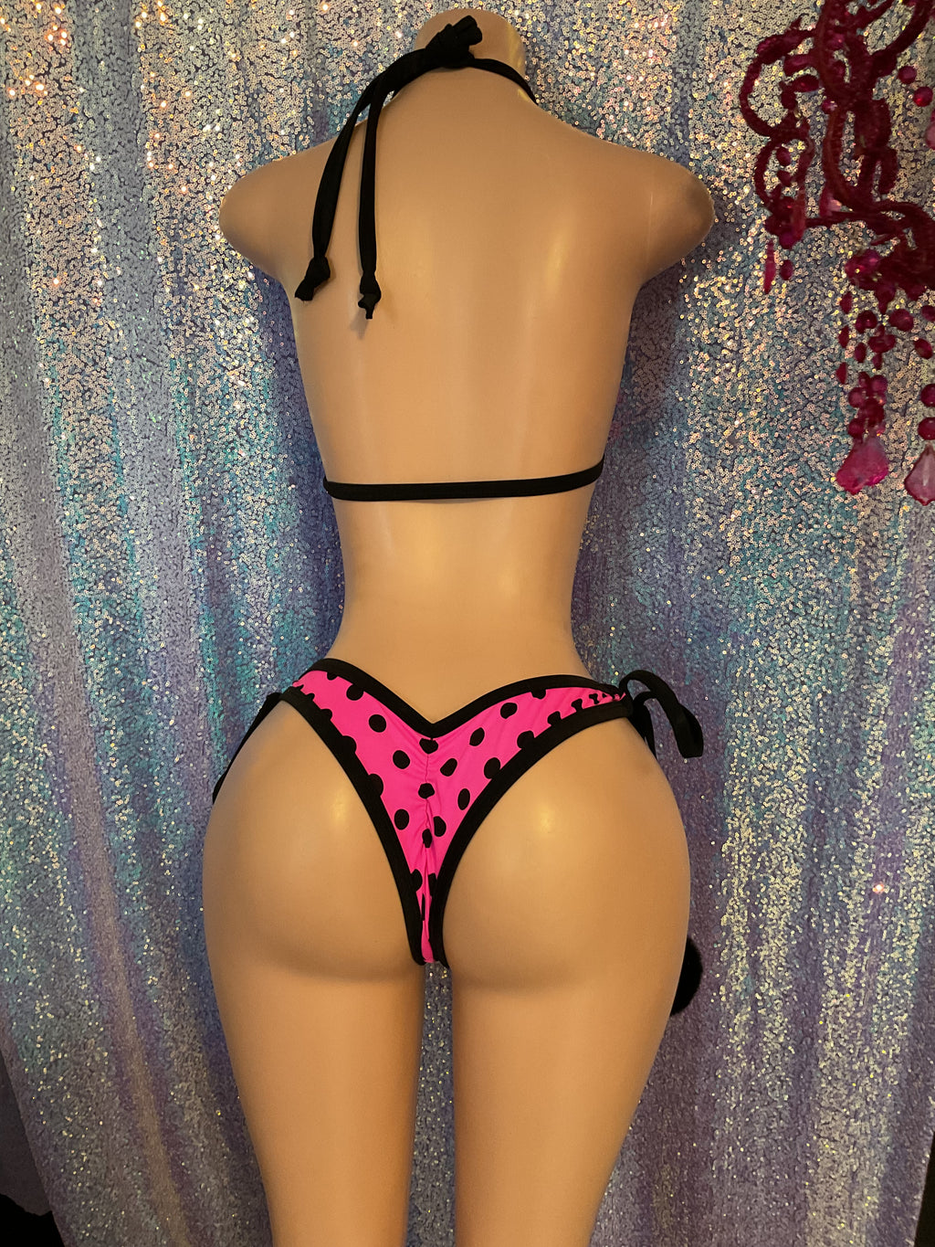 Polka dot set scrunch butt