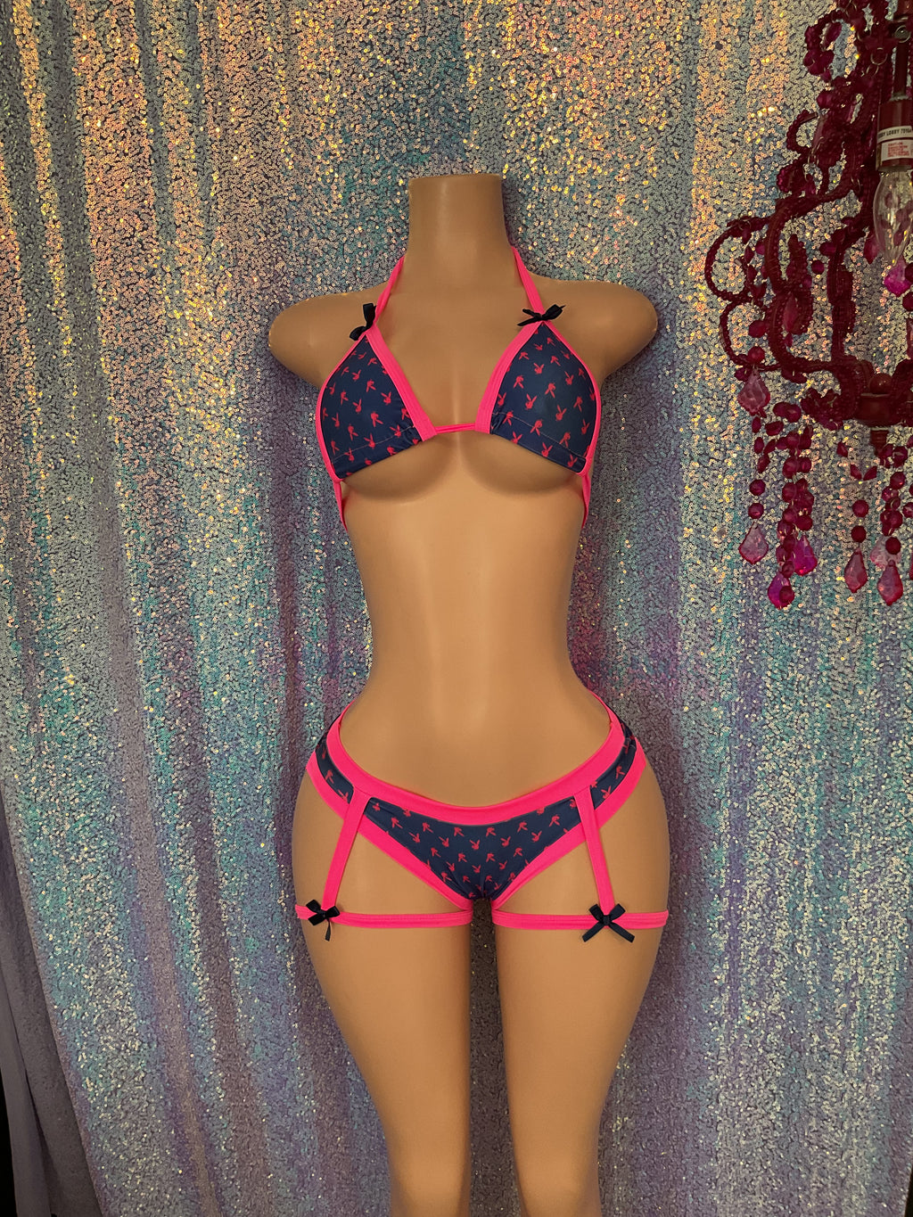 Garter panty set