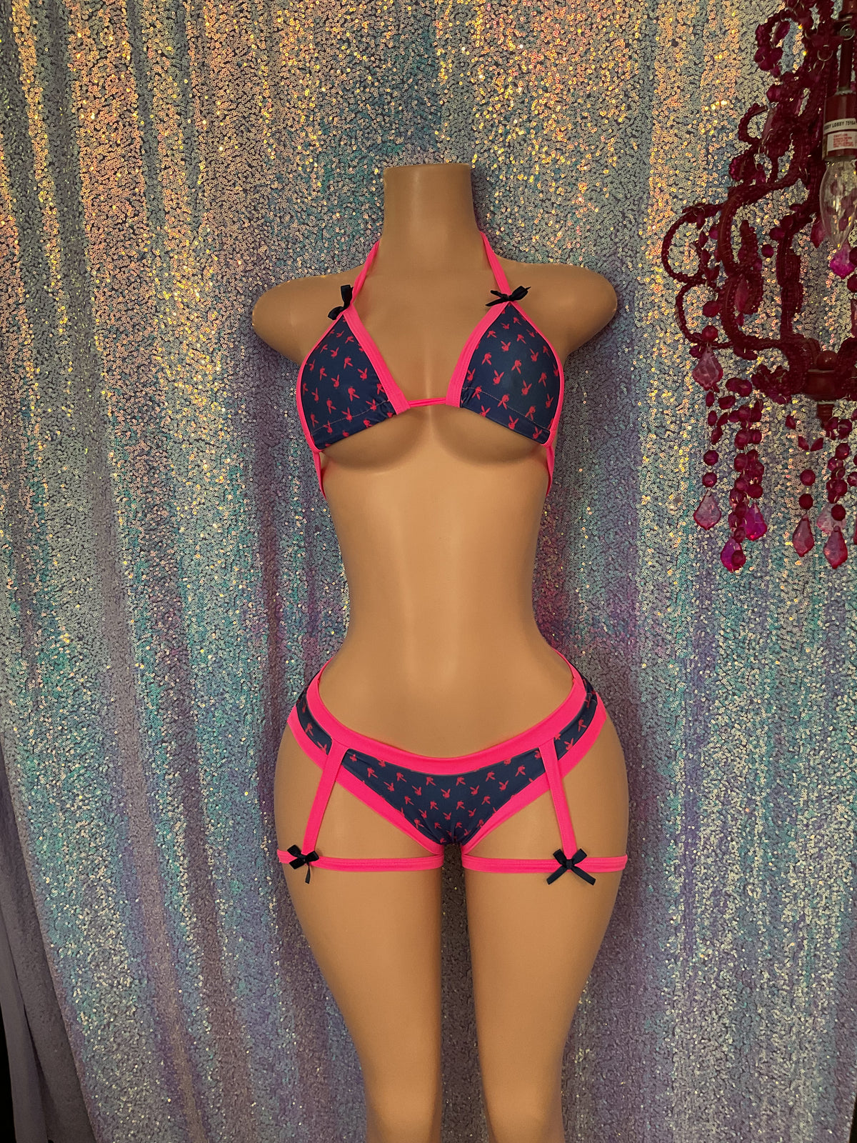 Garter panty set