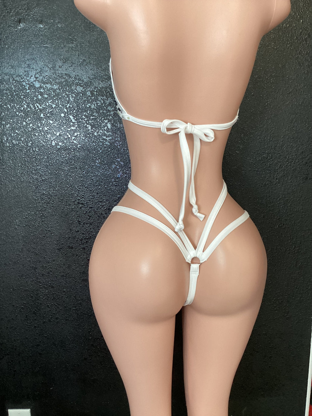 High waist sequin mesh
