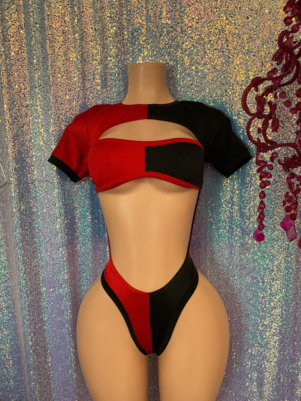 Thong back romper