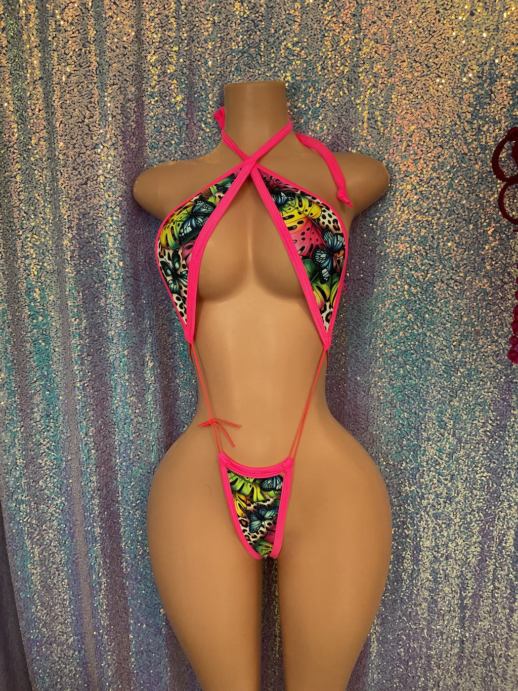 Sling skirt set tropical island