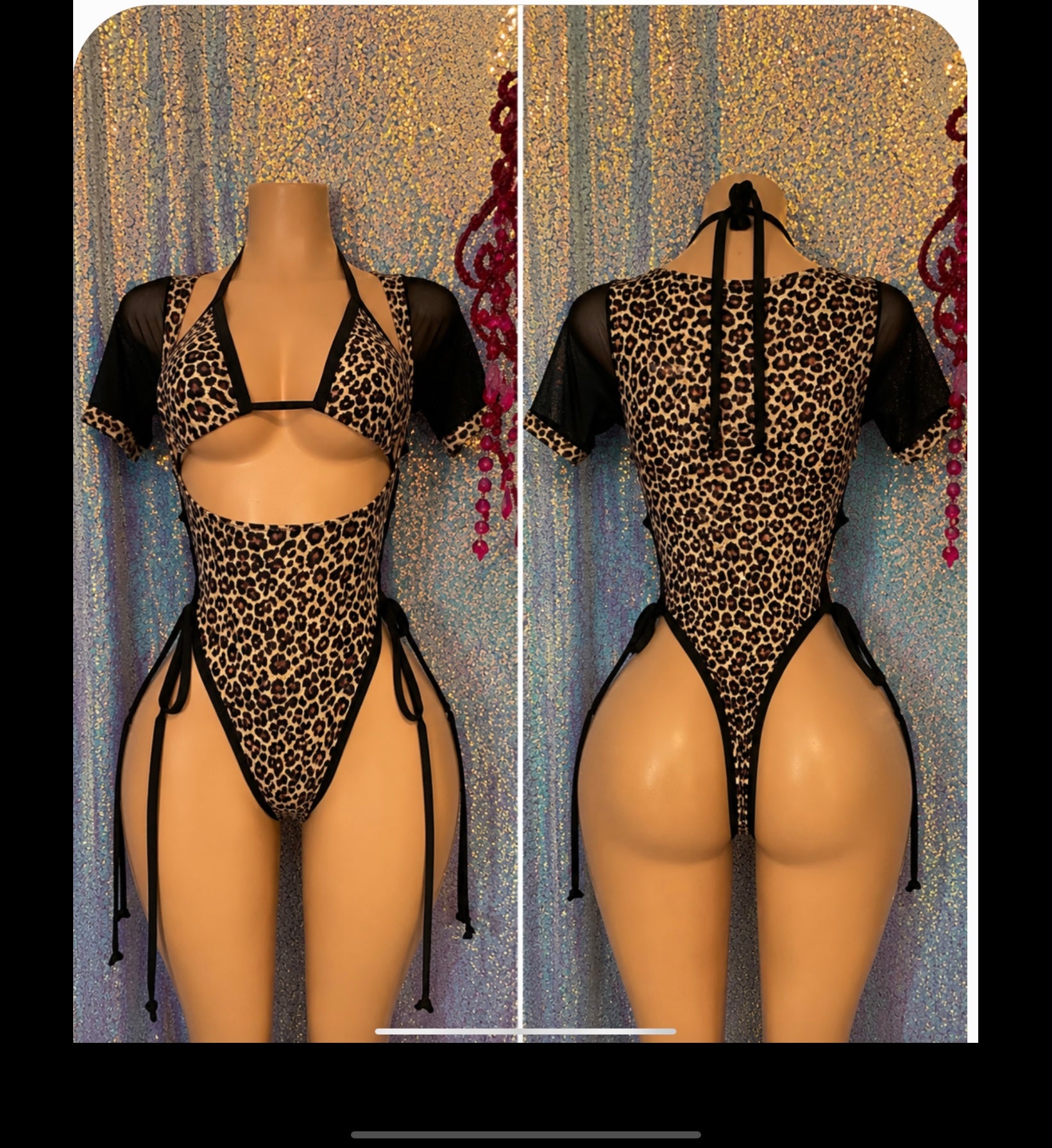Leopard romper