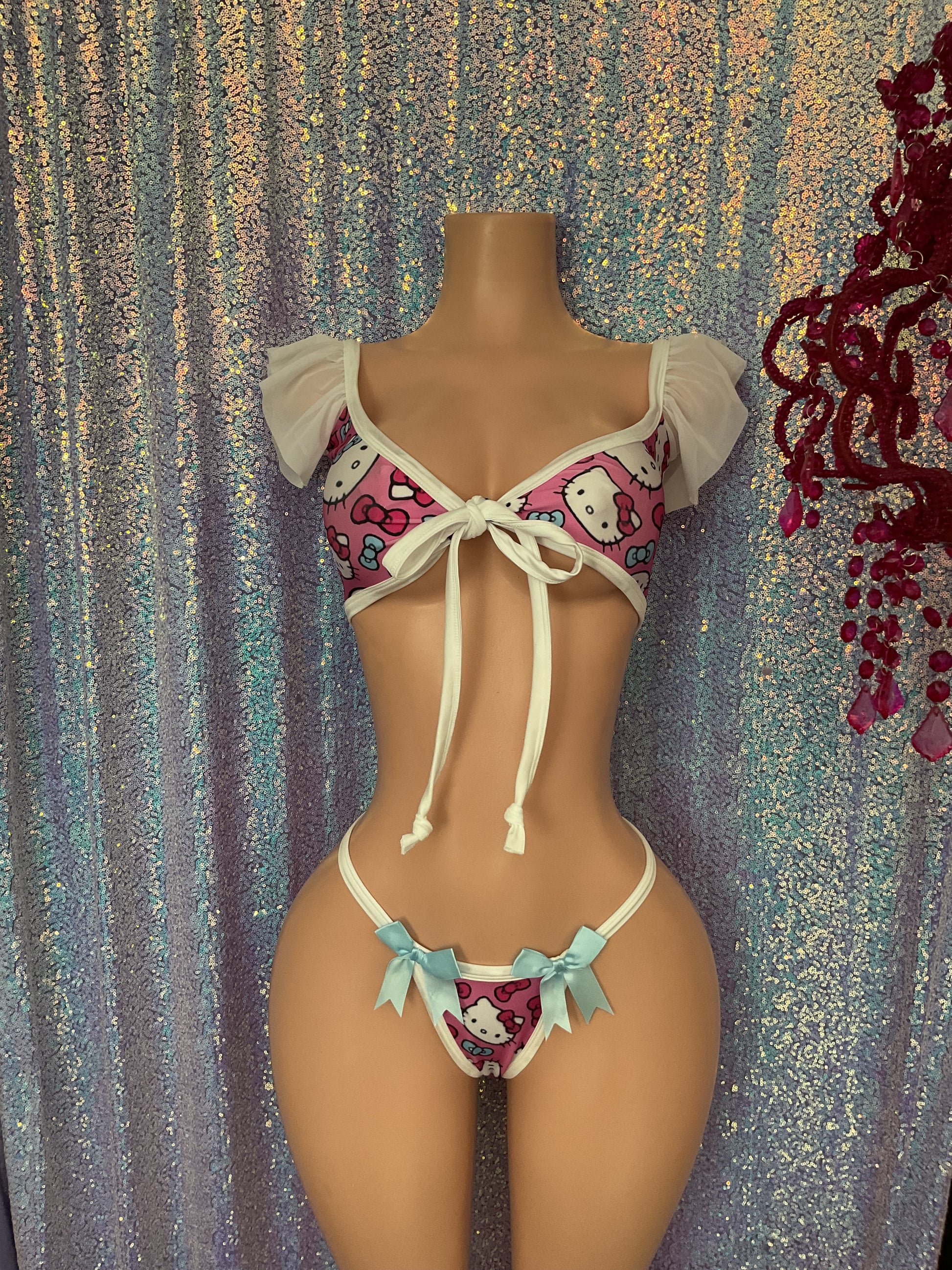 Kitty ruffle set bikini