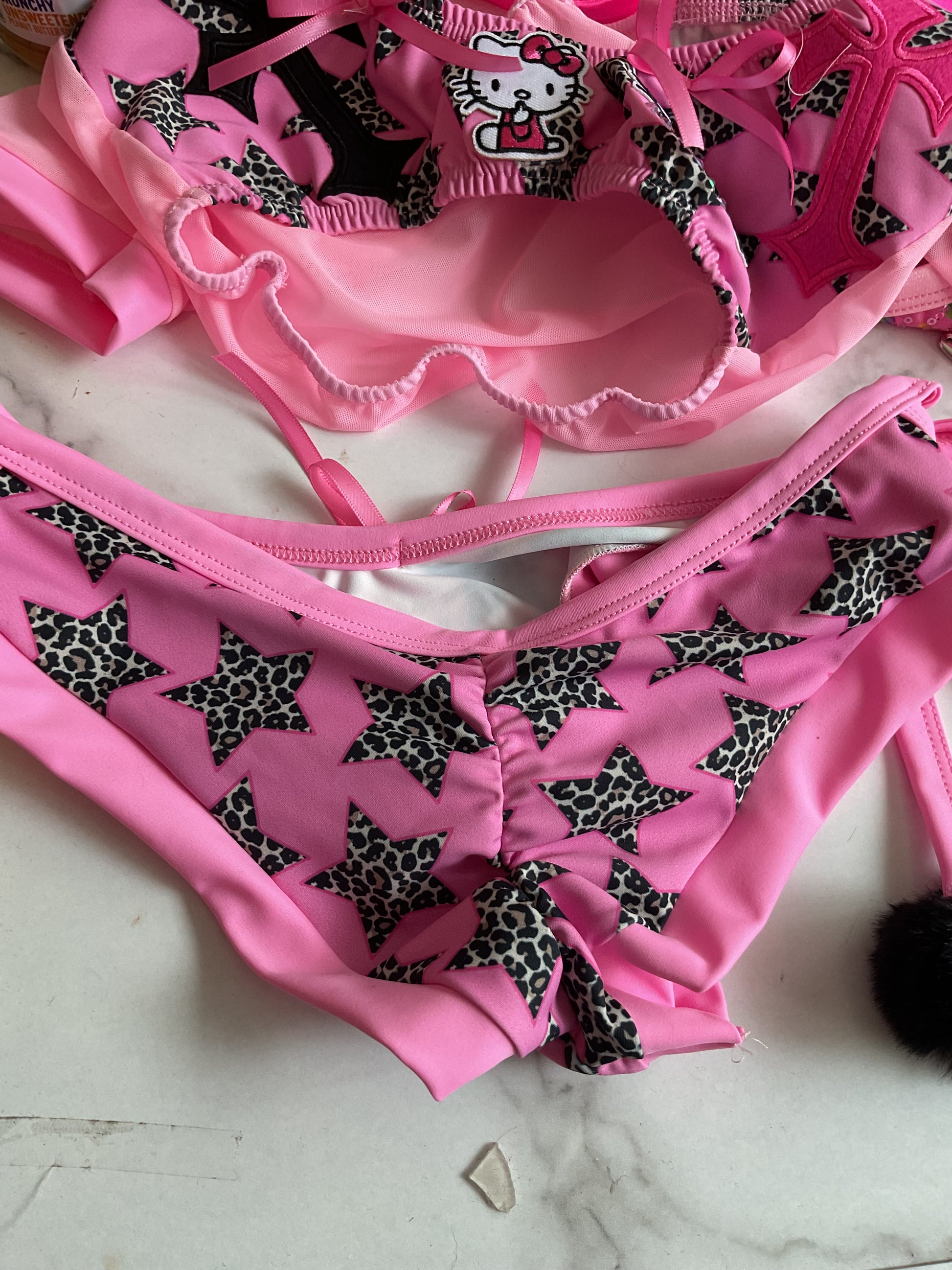 Kitty crop top and cheeky shorts