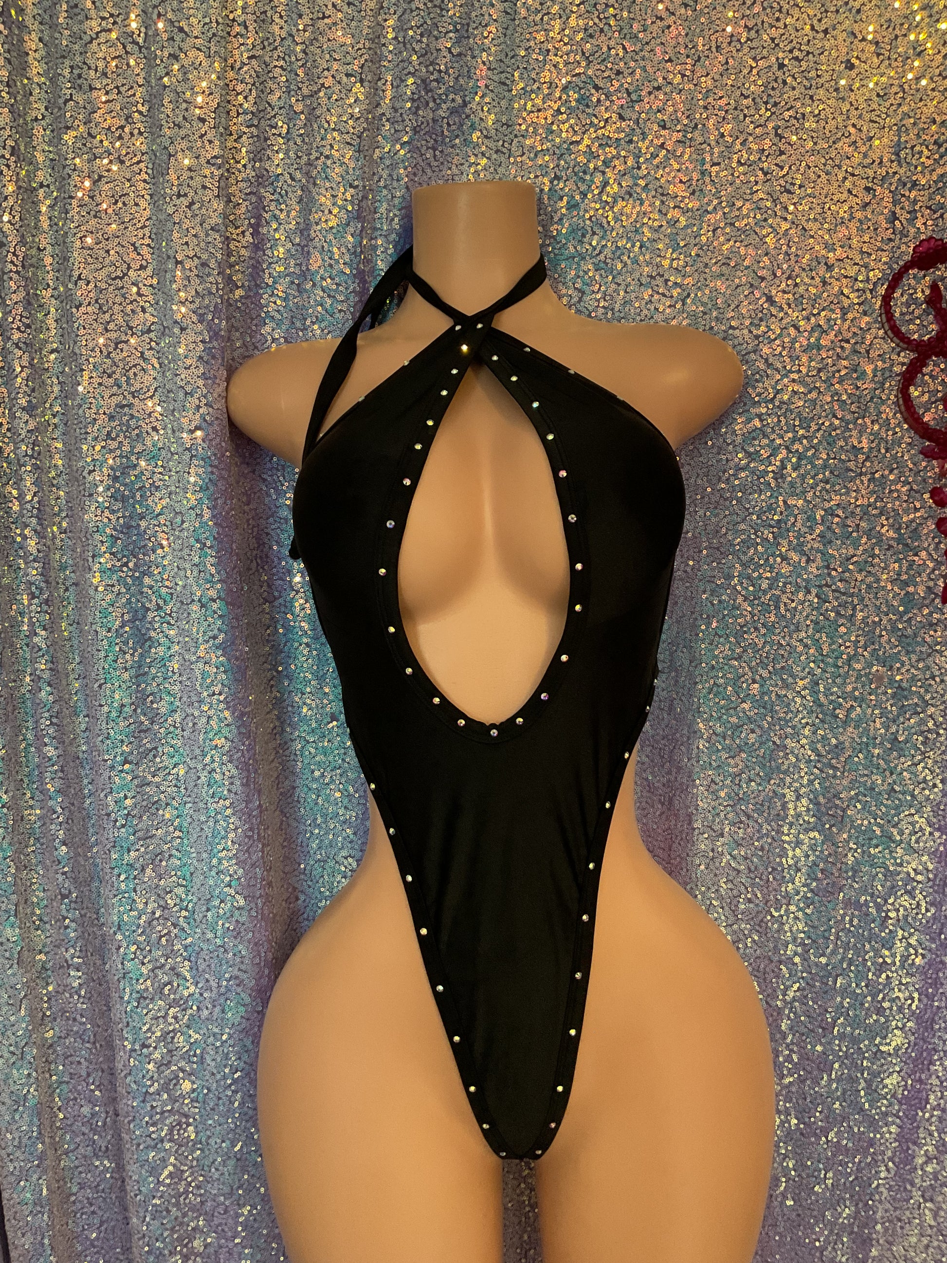 Cross front one piece