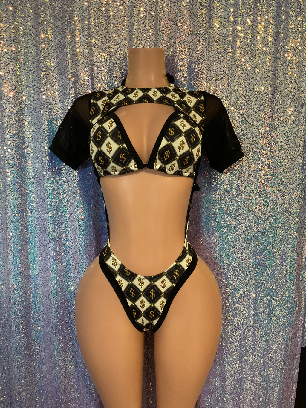 Cut out romper bottle girl style