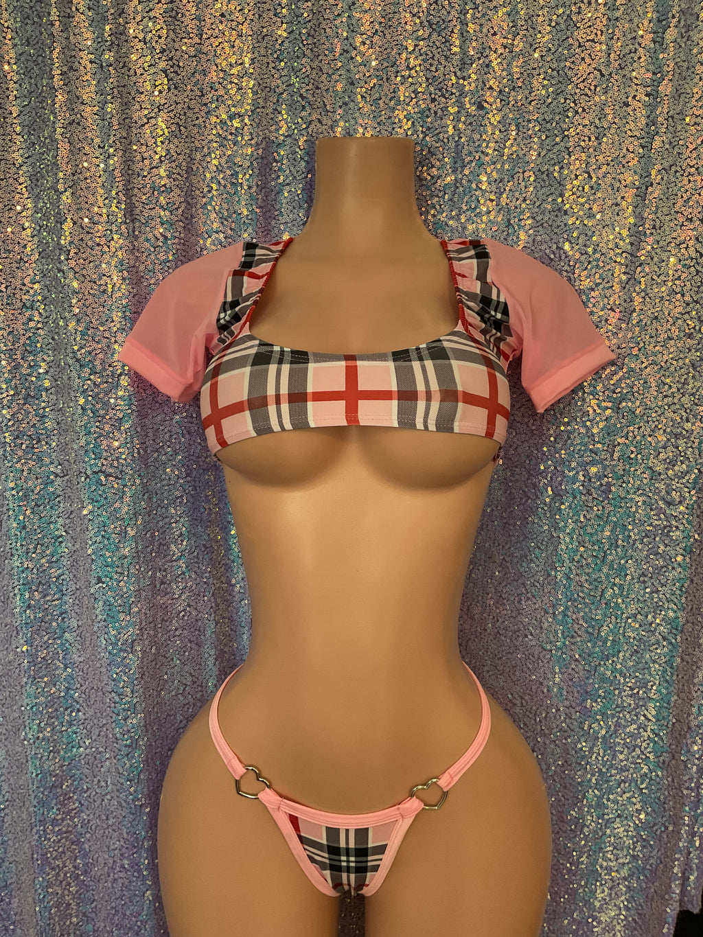 Baby tee crop top set