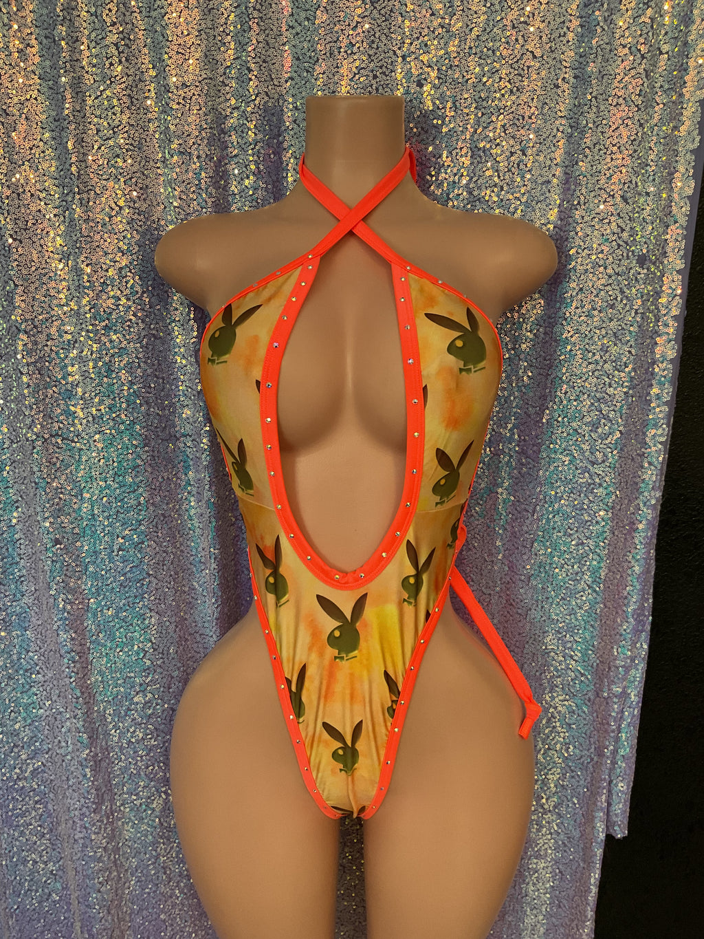 Cross front one piece