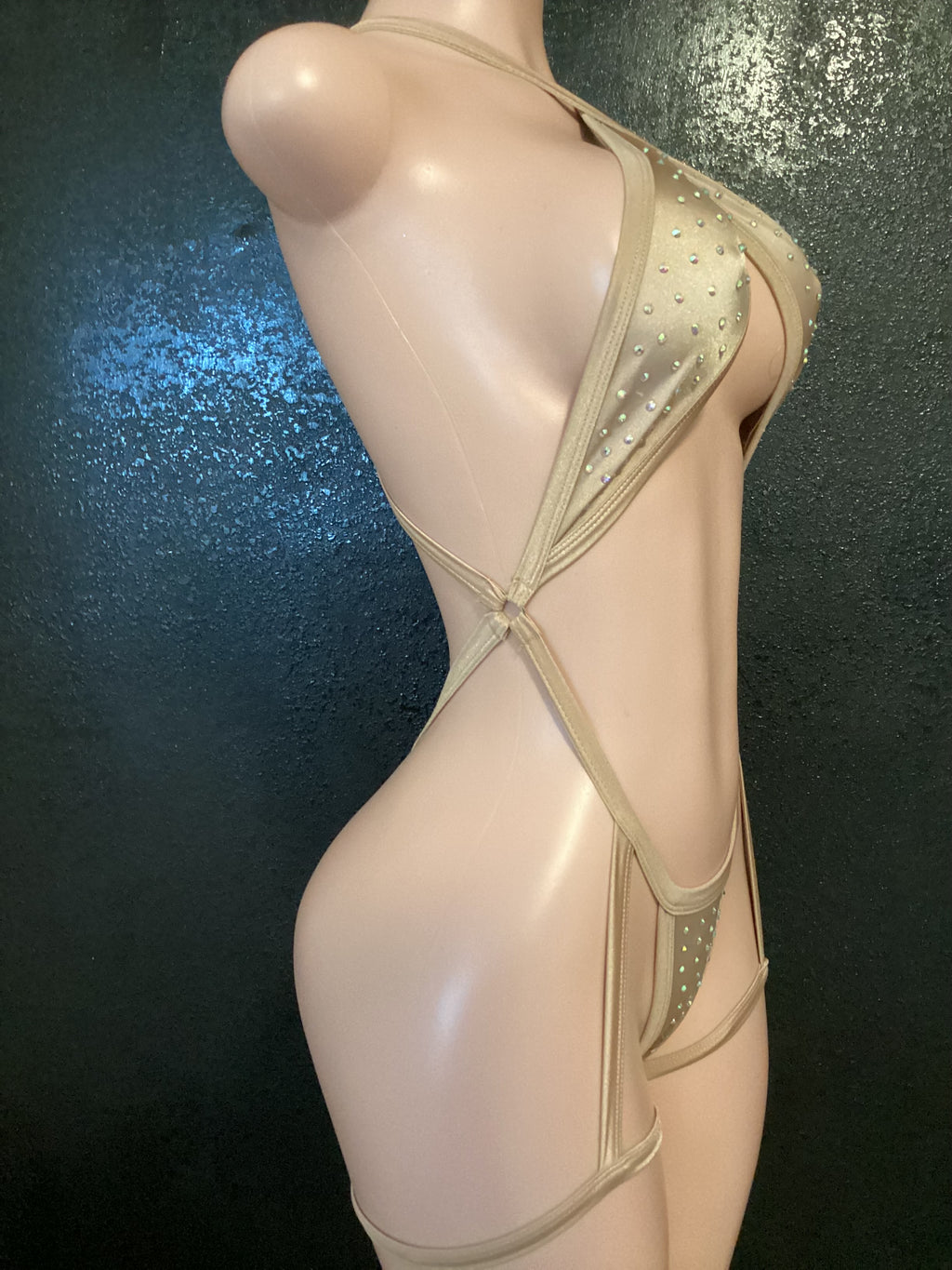 Sling one piece attached garters