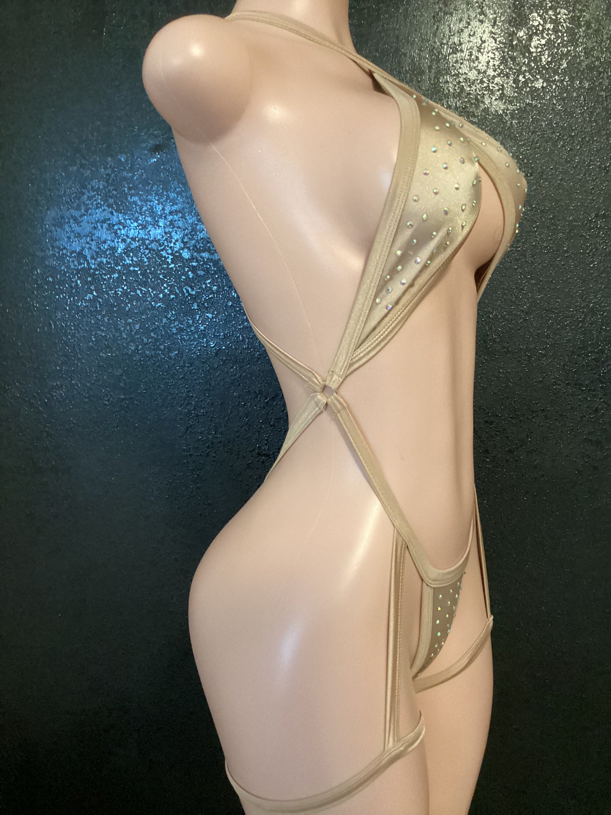 Sling one piece attached garters