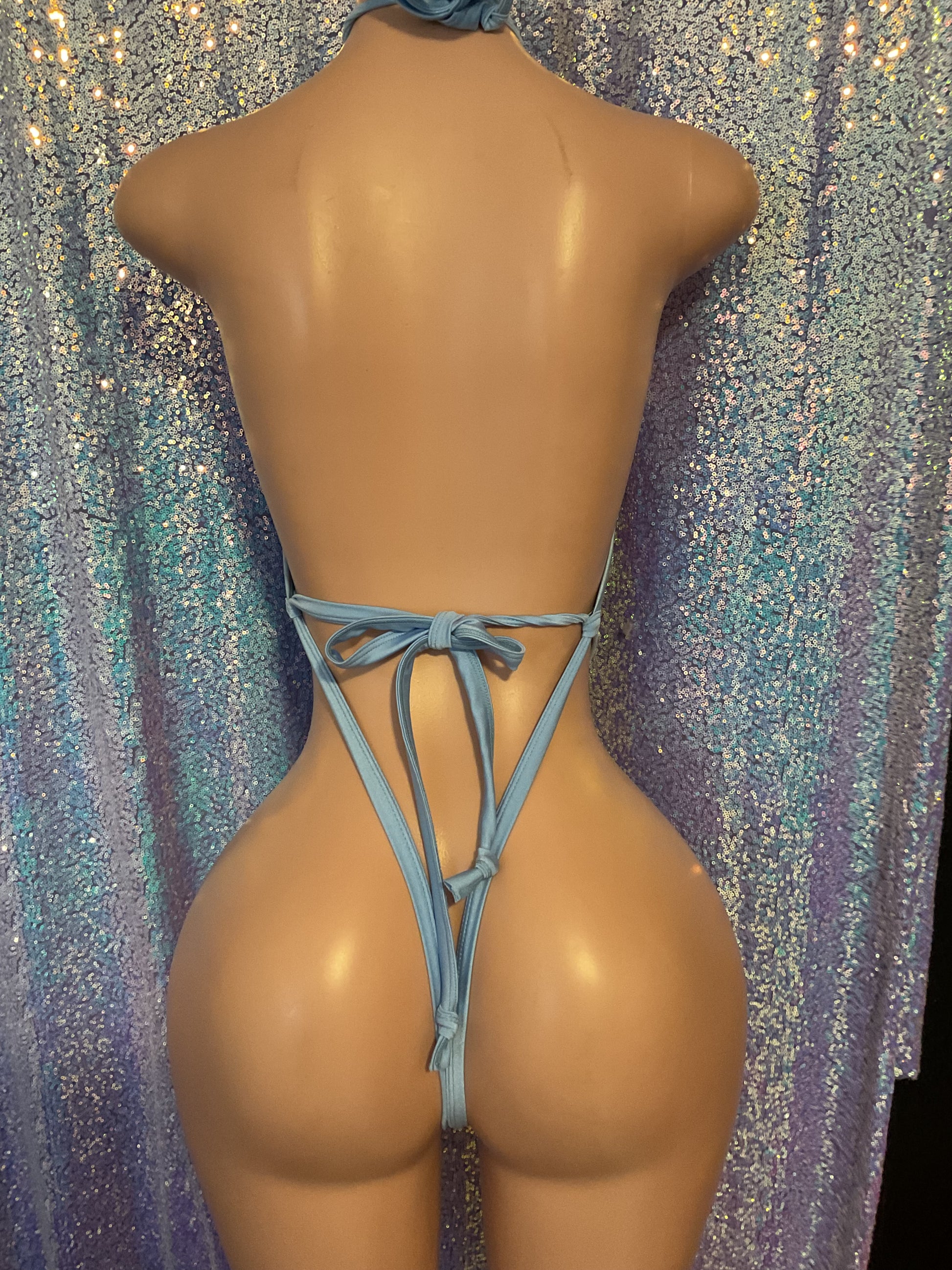 Cross front leopard one piece
